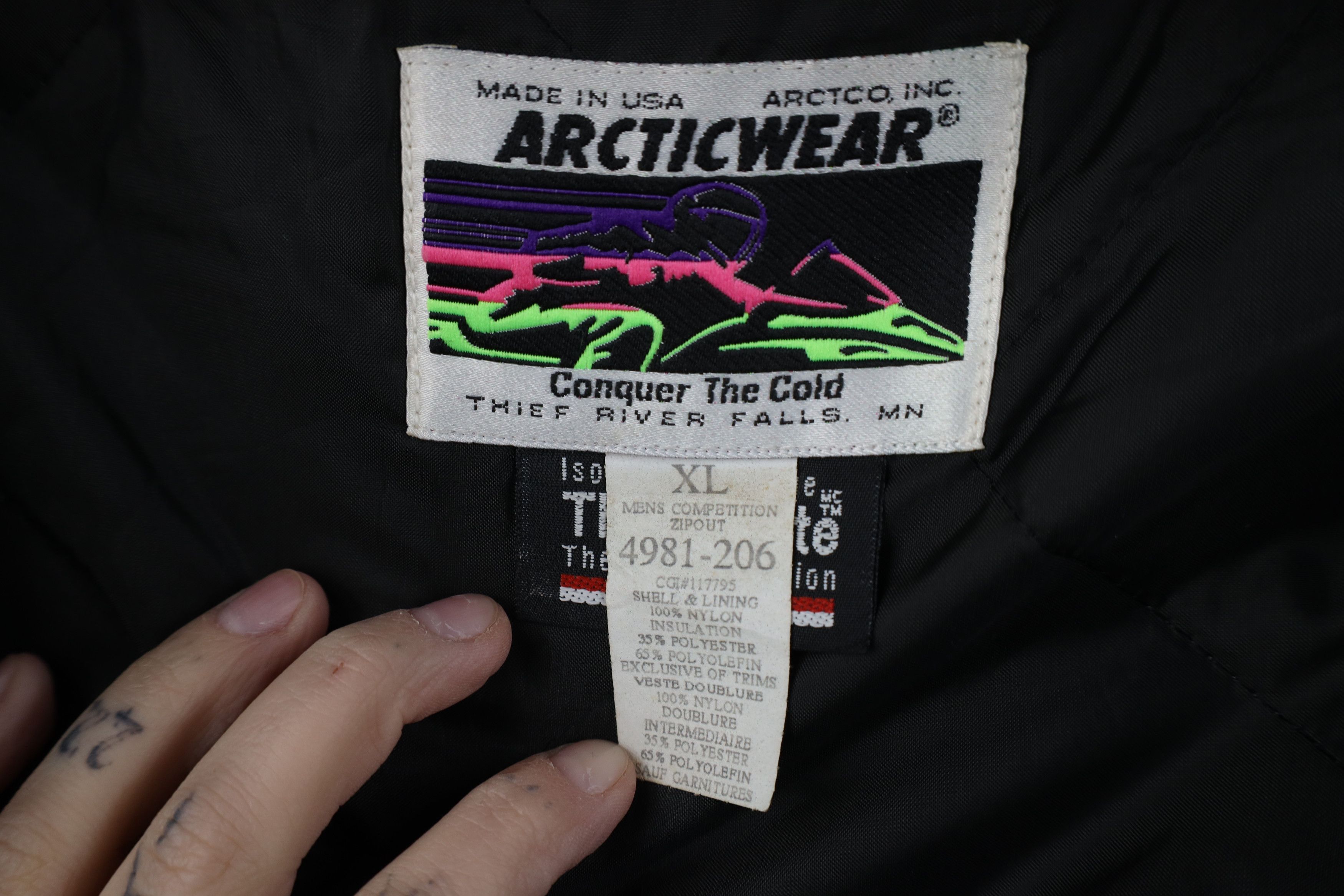 Vintage Vintage 90s Arctic Cat Team Arctic Racing Bomber Jacket USA Size US XL / EU 56 / 4 - 10 Thumbnail