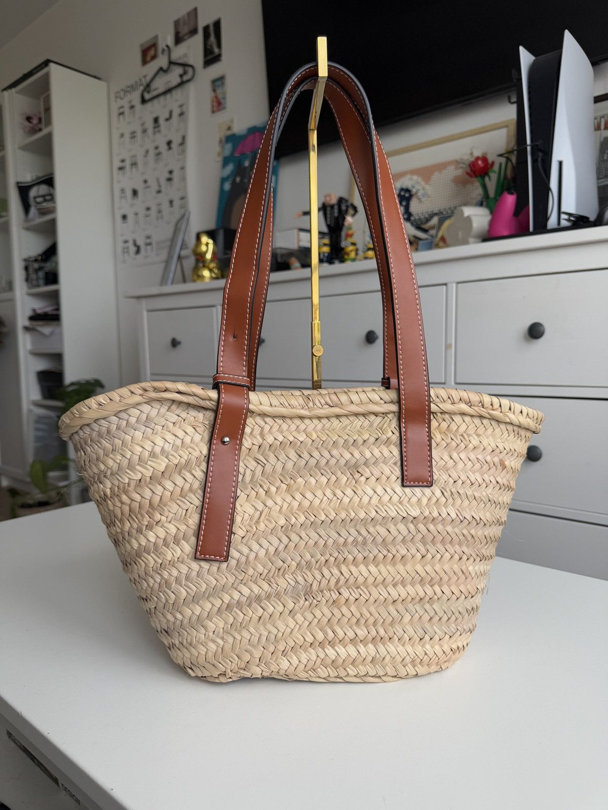 Designer × Loewe Loewe big logo basket bag designer luxury old money summer Size ONE SIZE - 2 Thumbnail