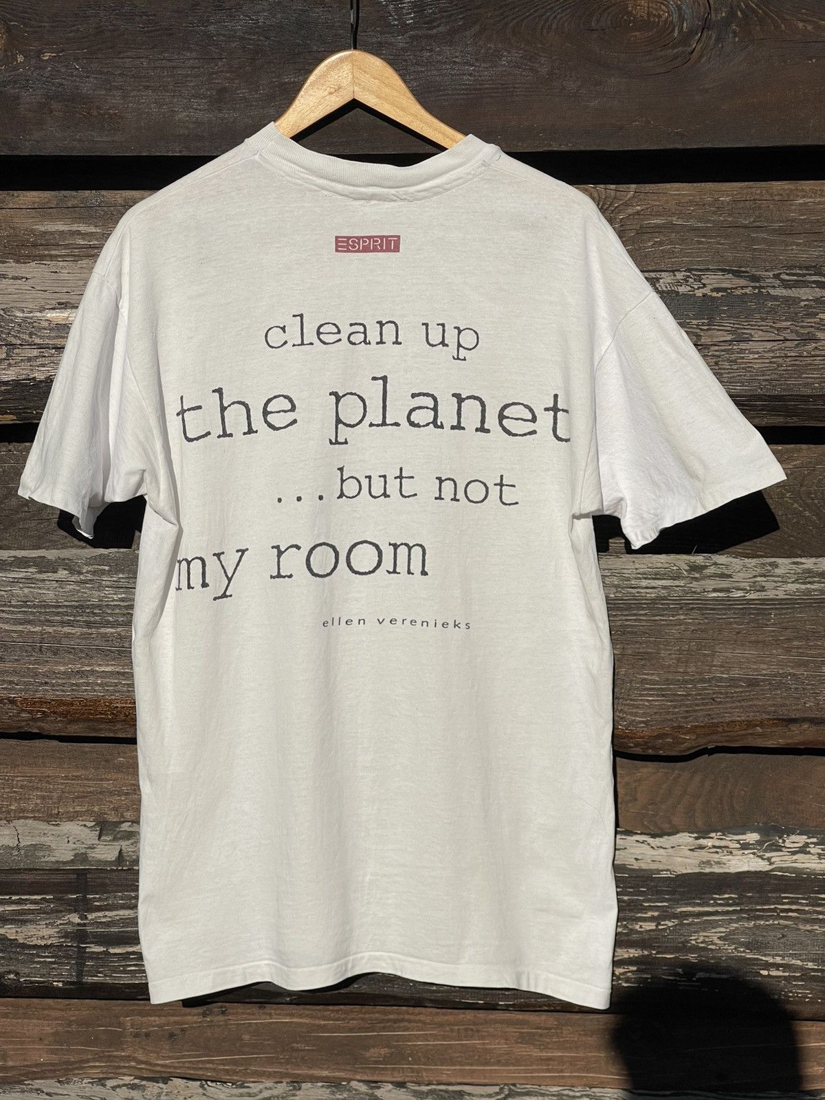 Vintage 90’s Rare Ellen Verenieks Clean Up The Planet Tee Size US M / EU 48-50 / 2 - 3 Thumbnail