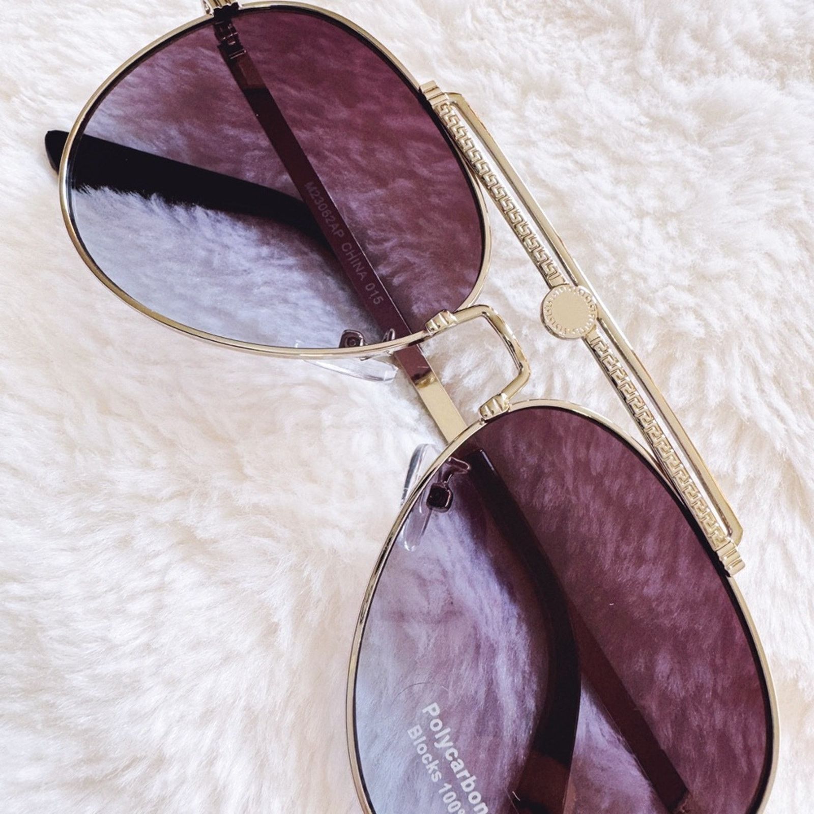 Other Donna Clear Blue W/ Silver Rim Aviator Sunglasses Size ONE SIZE - 2 Thumbnail