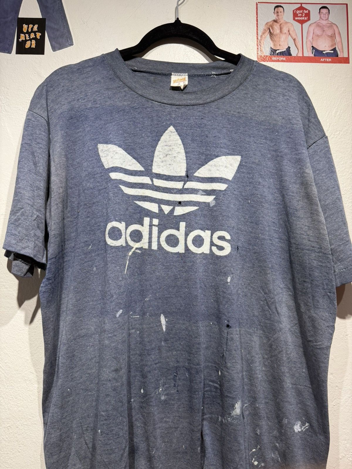 Adidas 1970s Adidas logo tee Size US XL / EU 56 / 4 - 4 Thumbnail