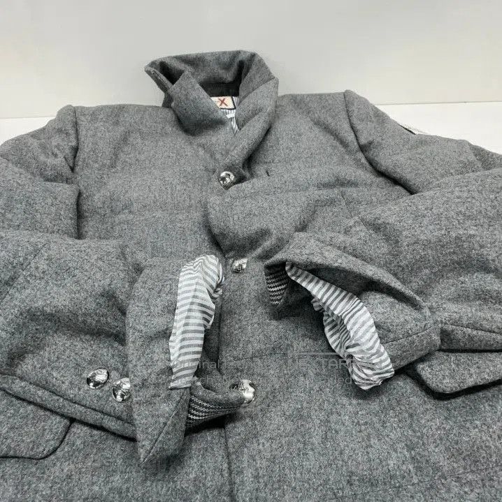 Moncler Moncler x Thom Browne Logo Patch Lapel Down Blazer. Size US XS / EU 42 / 0 - 9 Thumbnail