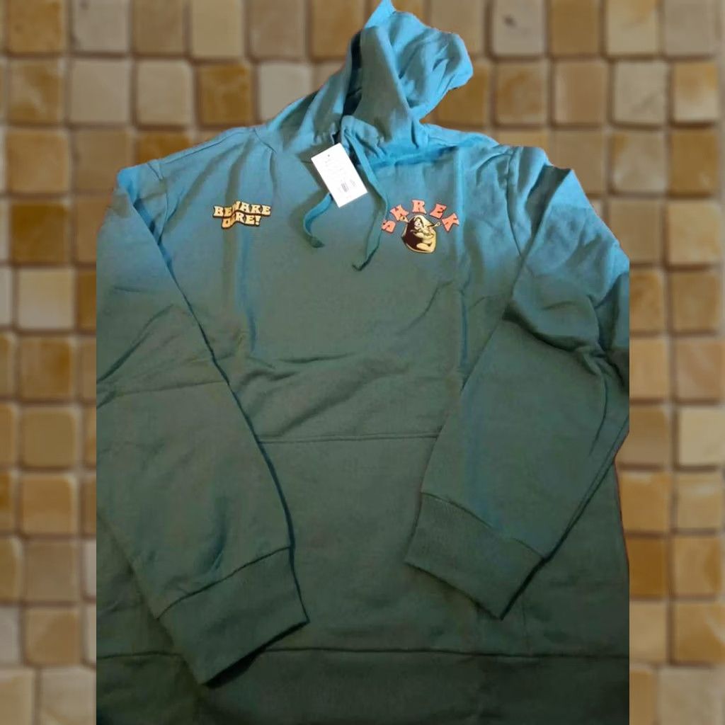 Altea VINTAGE NEW MENS SHREK TEAL HOODIE SWEATSHIRT BEWARE OGRE SIZE L Size US XL / EU 56 / 4 - 1 Preview