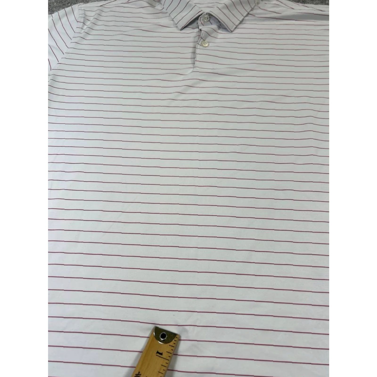 Peter Millar Peter Millar Polo Shirt Mens XL White Pink Crown Crafted Golf Shirt Size US XL / EU 56 / 4 - 5 Thumbnail