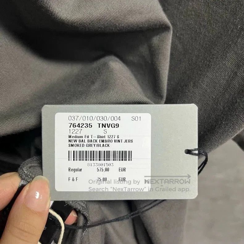 Balenciaga Balenciaga Gray Logo Embroidered Short Sleeve T-shirt. Size US S / EU 44-46 / 1 - 3 Thumbnail