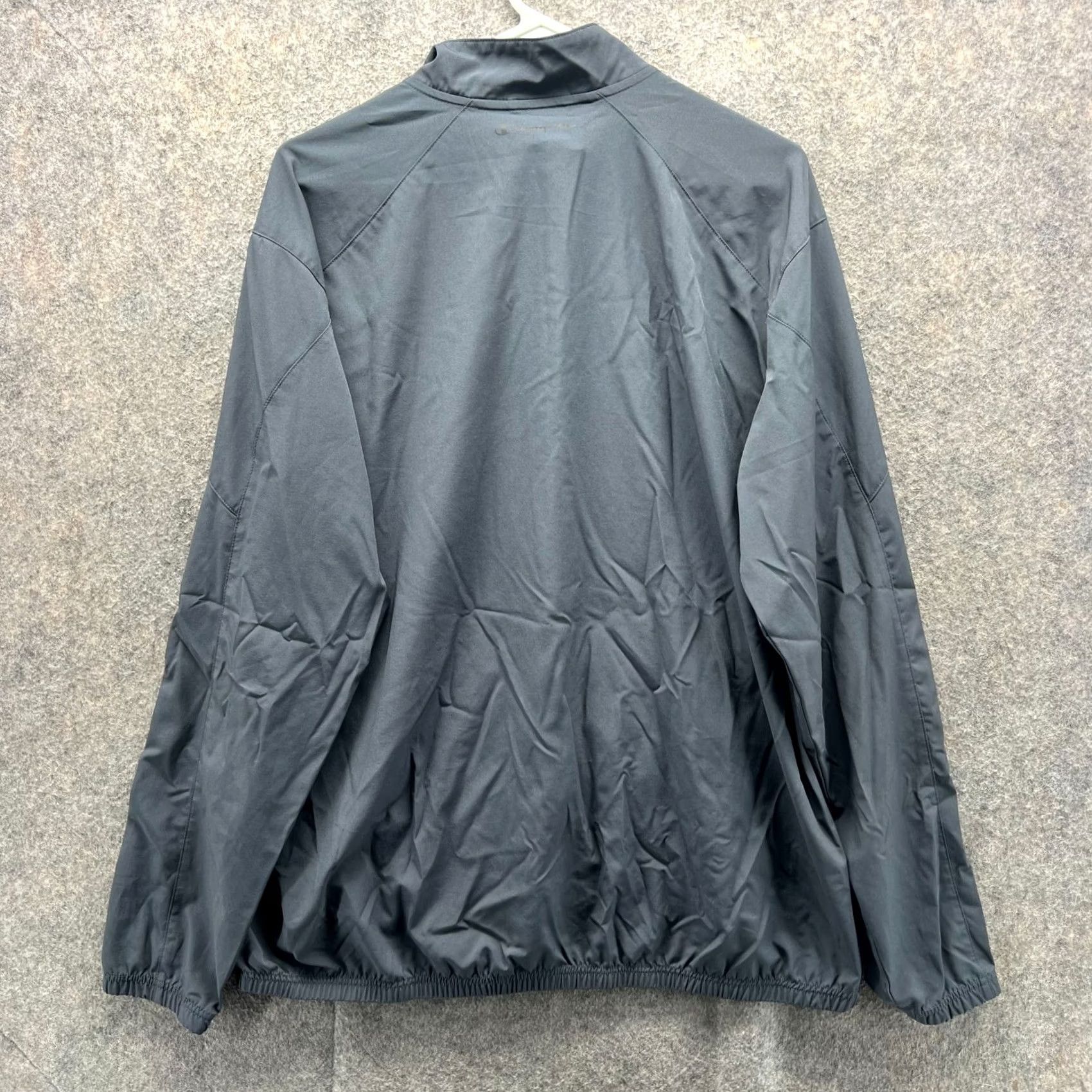 Champion VINTAGE Champion Jacket Mens Large Gray Windbreaker Full Zip Performance Lightweight, Regular Fit, 2XL? Size US L / EU 52-54 / 3 - 2 Thumbnail