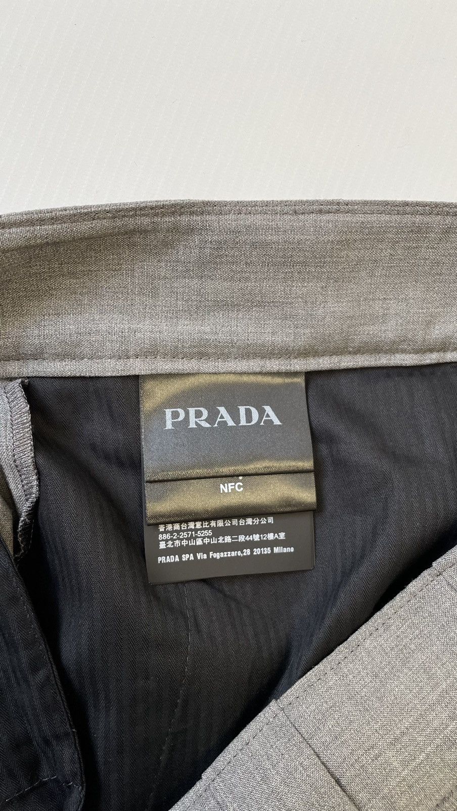 Prada S/S 24 Wide Leg Wool Work Pants Size US 32 / EU 48 - 5 Thumbnail
