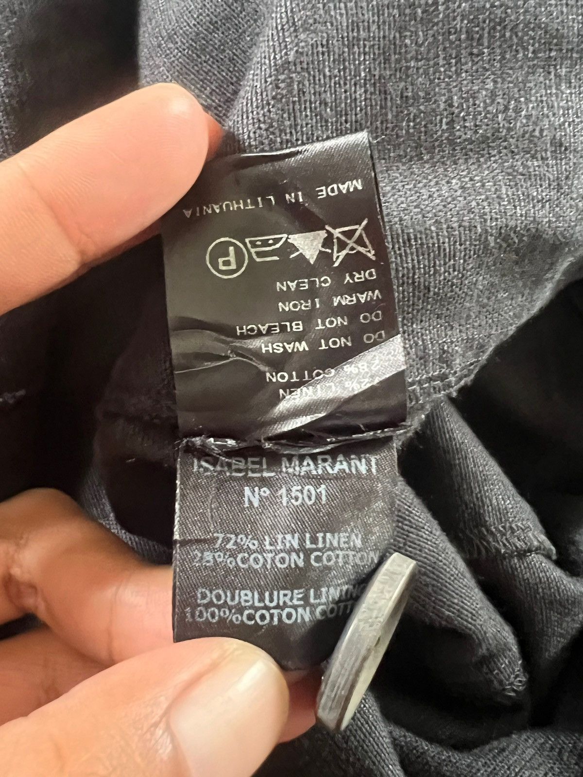 Designer × Isabel Marant × Isabel Marant Etoile Isabel Marant Étoile Linen Long Coat Size S / US 4 / IT 40 - 16 Thumbnail