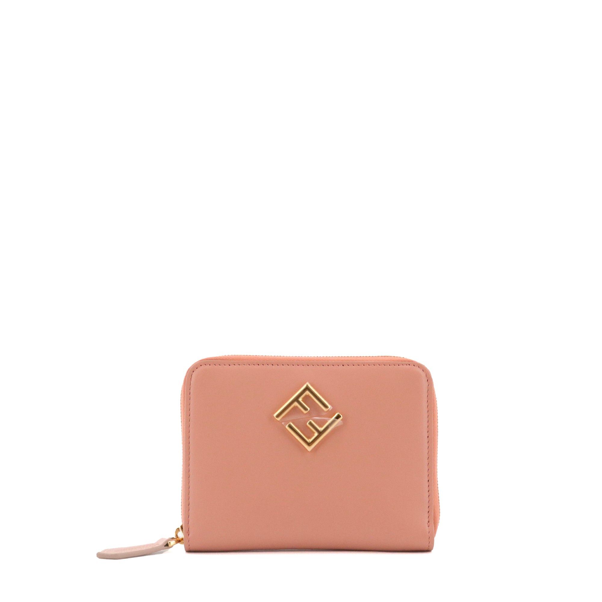 Fendi FENDI - Fendi Diamonds wallet in pink leather Size ONE SIZE - 1 Thumbnail