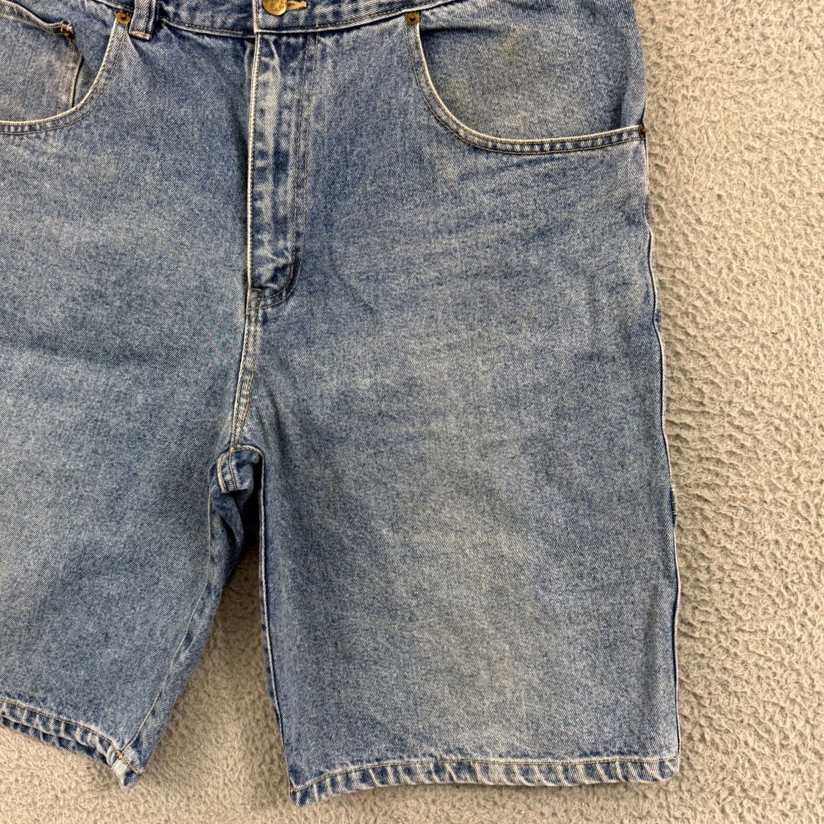 Vintage VINTAGE Cool Blues Denim Short Men 36 Blue Jorts 90s Baggy Carpenter 38 Shorts Jeans Blue Denim 80s Skater Mens Size US 38 / EU 54 - 2 Thumbnail