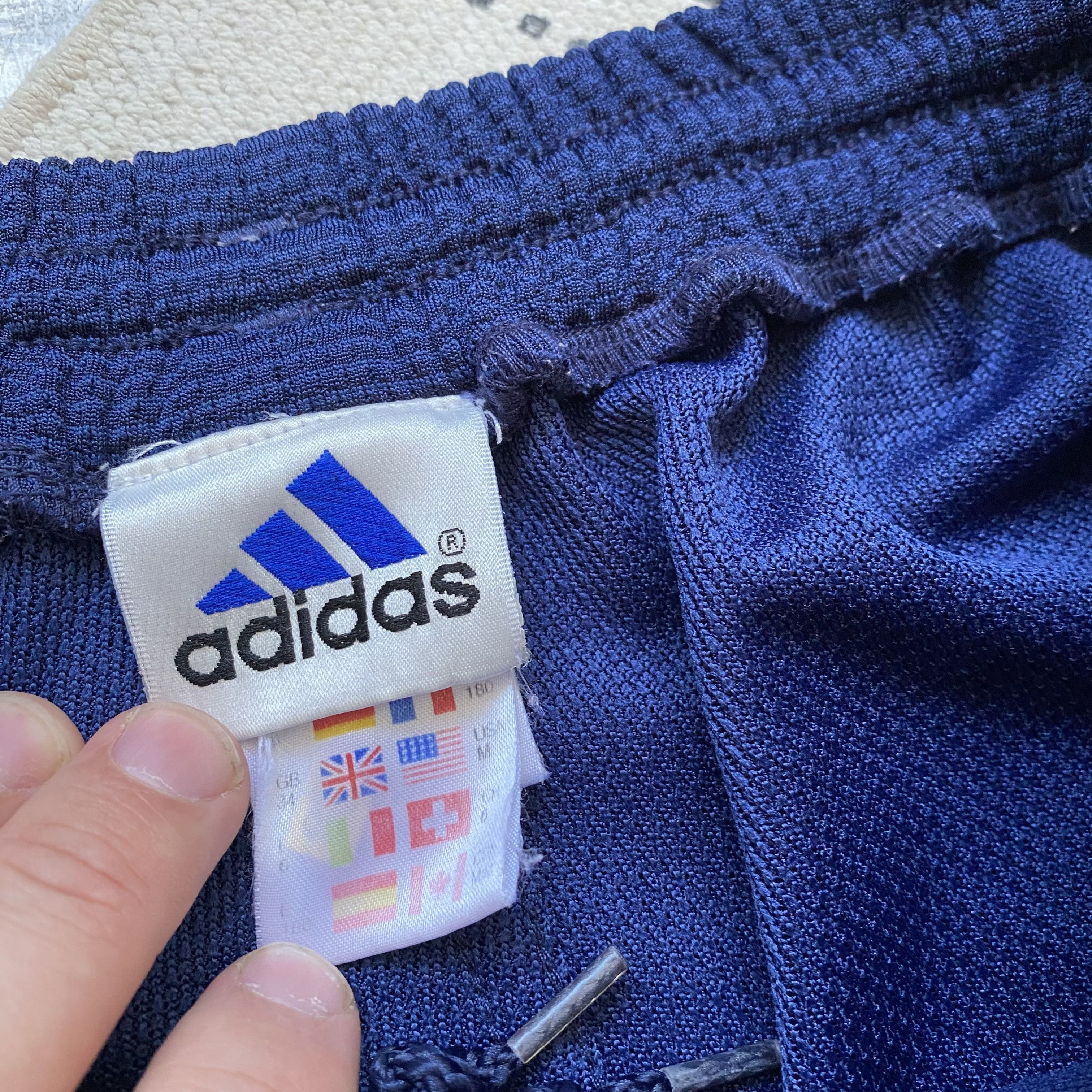 Adidas 🦏 Crazy Vintage Adidas 90s Nylon track pants Popper Size US 32 / EU 48 - 7 Thumbnail