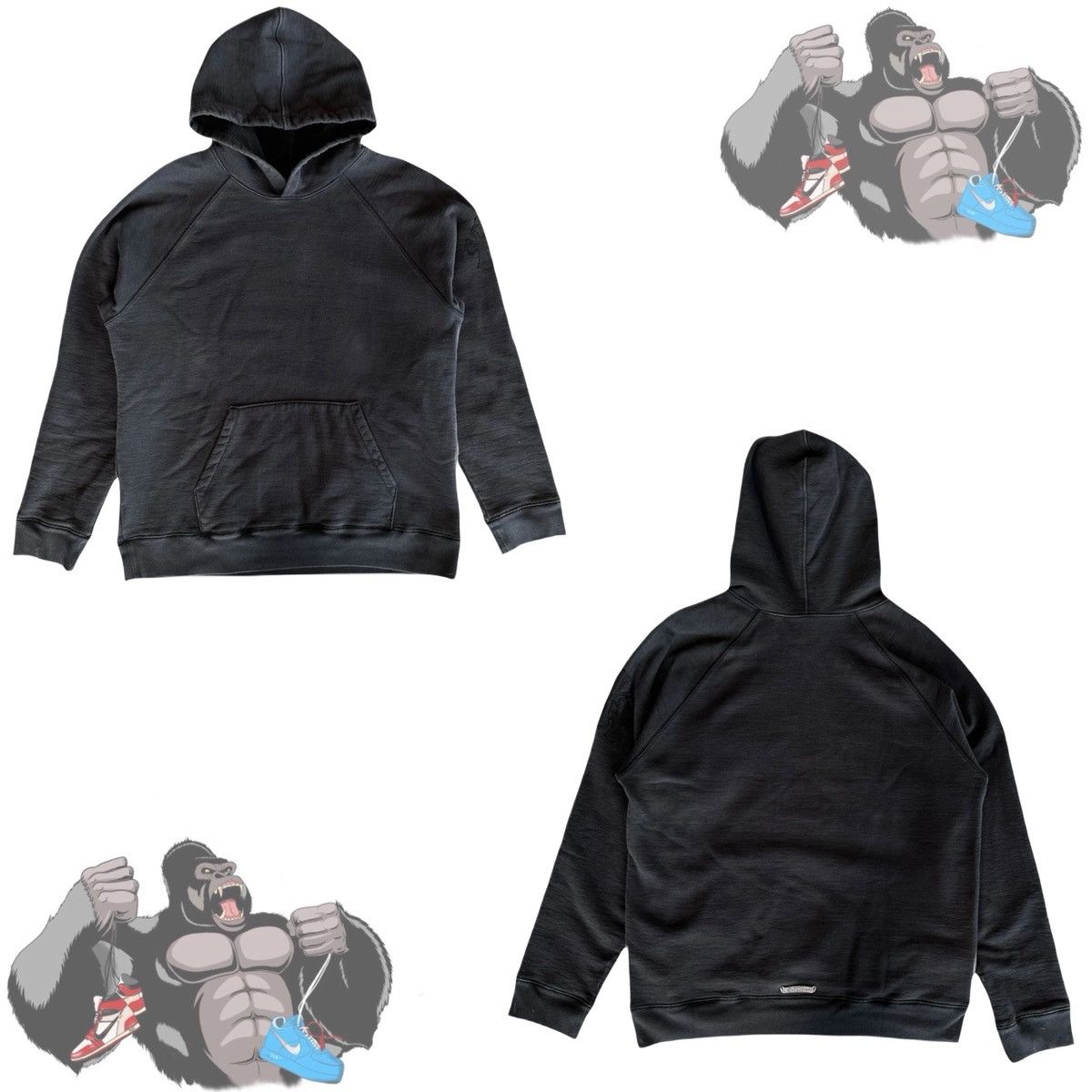 Chrome Hearts Chrome Hearts Paper Jam Triple Leather Cross Patch Hoodie Size US L / EU 52-54 / 3 - 1 Thumbnail