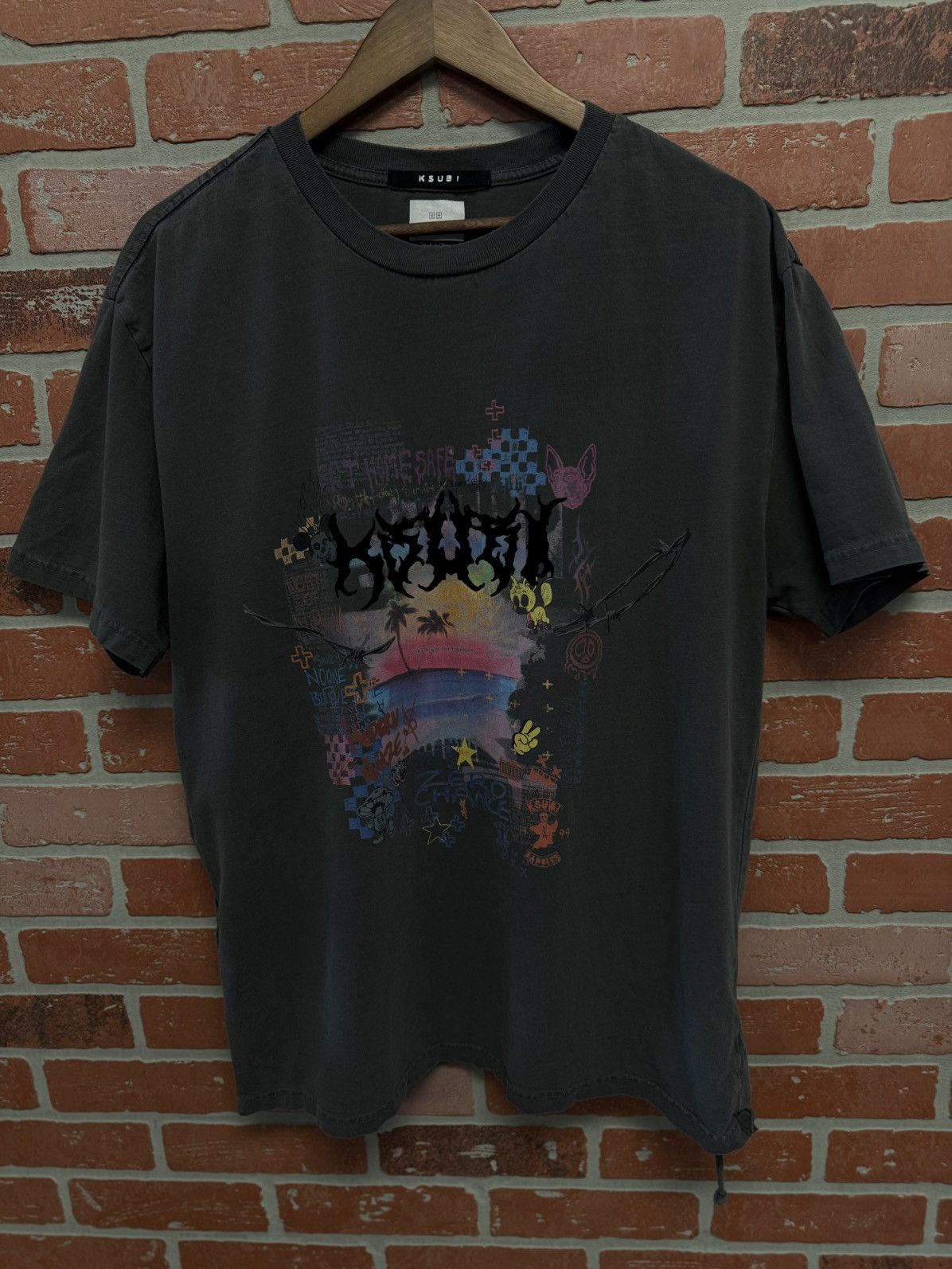 Ksubi Ksubi Tee Shirt Grey Size Large Clean Condition 🧼 Size US L / EU 52-54 / 3 - 5 Thumbnail