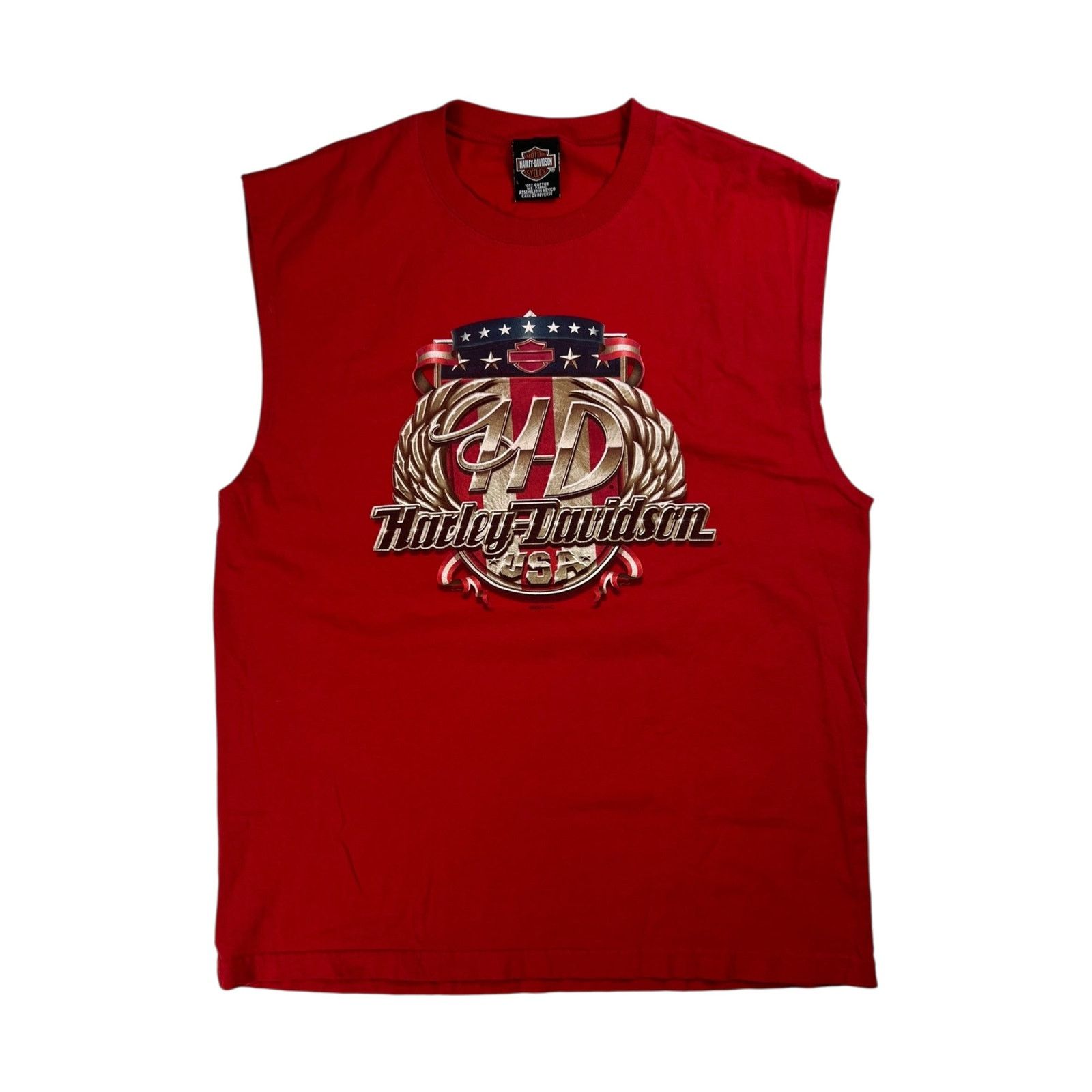 Vintage 2004 Harley Davidson Motorcycles cut off tank top
