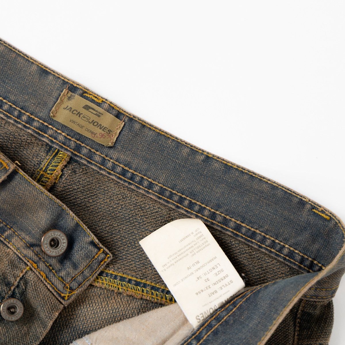 Jack & Jones Jack & Jones BAIT Mens Vintage Wide Leg Jeans Distressed Size US 33 - 6 Thumbnail