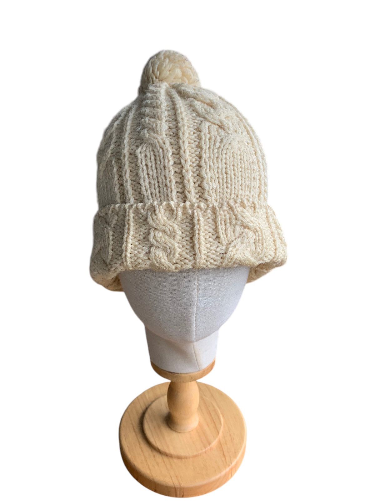 Japanese Brand HIGHLANDS MADE IN ENGLAND KNIT CROCHET BRITISH WOOL BEANIE Size ONE SIZE - 2 Thumbnail