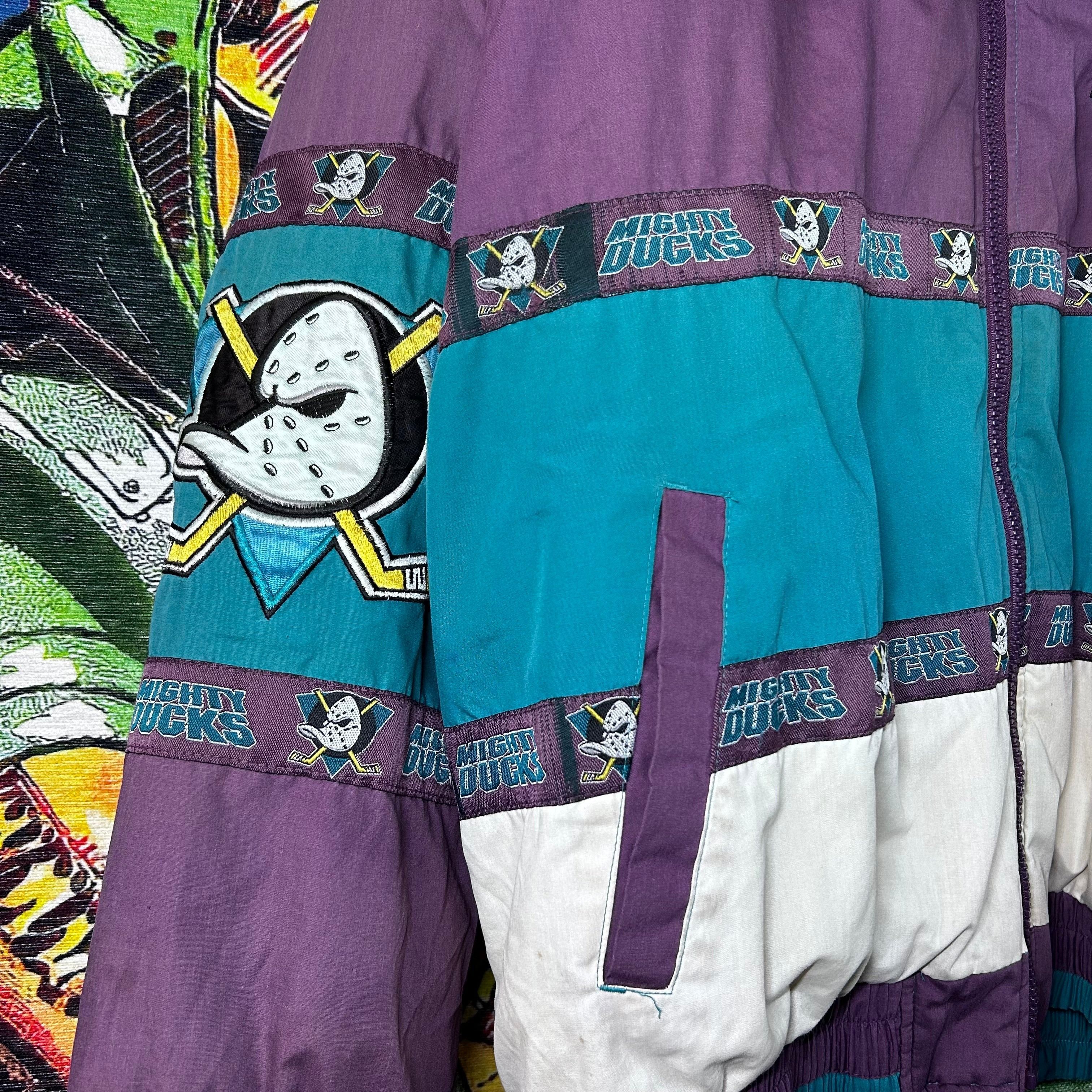 Vintage Vintage 90s Anaheim Ducks Pro Layer NHL Windbreaker Jacket Size US L / EU 52-54 / 3 - 10 Thumbnail