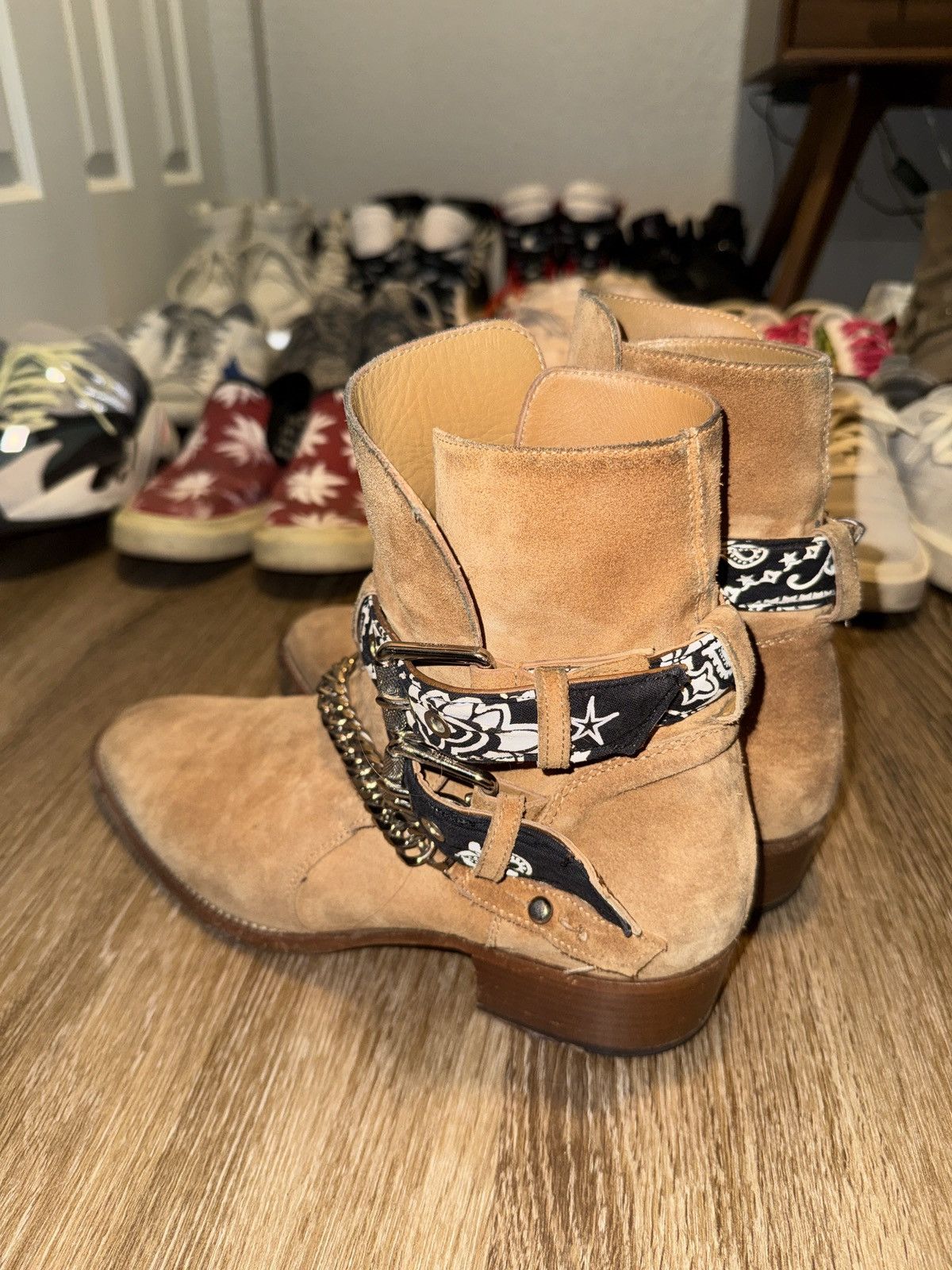 Amiri Amiri BANDANA BUCKLE BOOT with chain Size US 10 / EU 43 - 3 Thumbnail