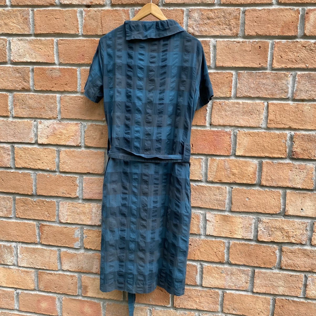 Vivienne Westwood Vivienne Westwood Green Pleated Check Dress with Waist Tie Size XS / US 0-2 / IT 36-38 - 16 Thumbnail