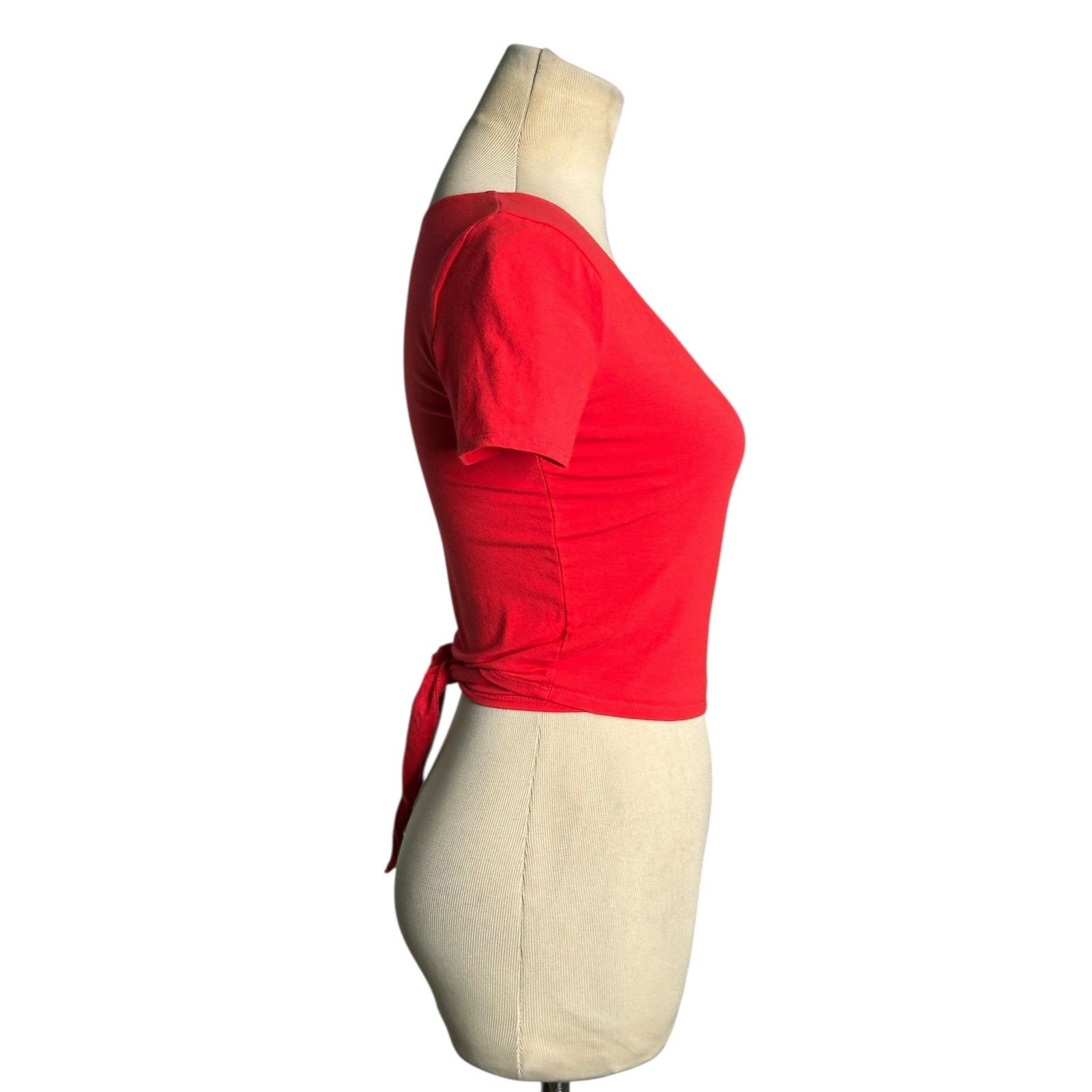 Hollister Hollister red short sleeves wrap top size XS Size XS / US 0-2 / IT 36-38 - 13 Thumbnail