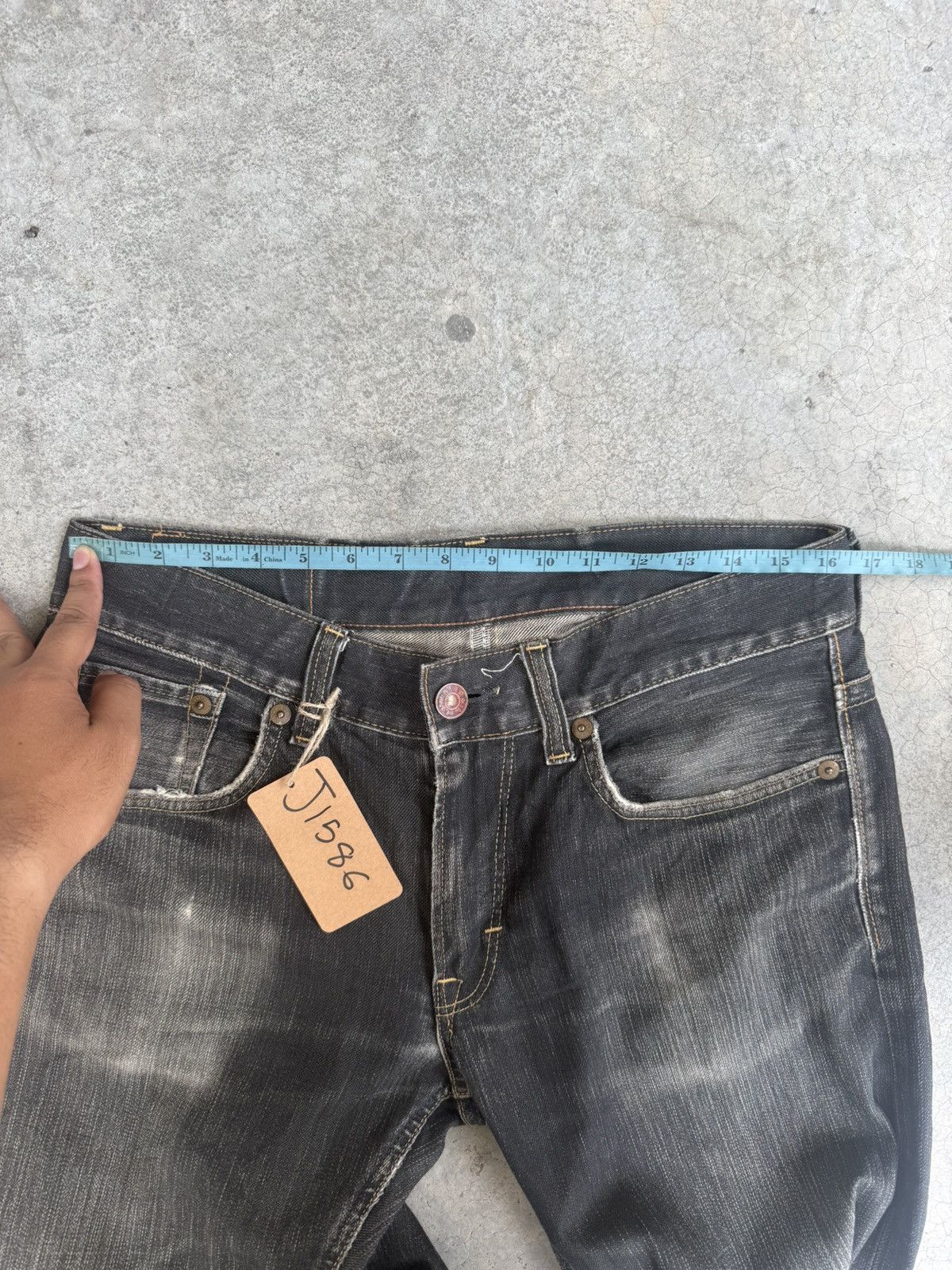If Six Was Nine Japanese Edwin Flared Jeans Distressed Jeans Size US 32 / EU 48 - 22 Thumbnail