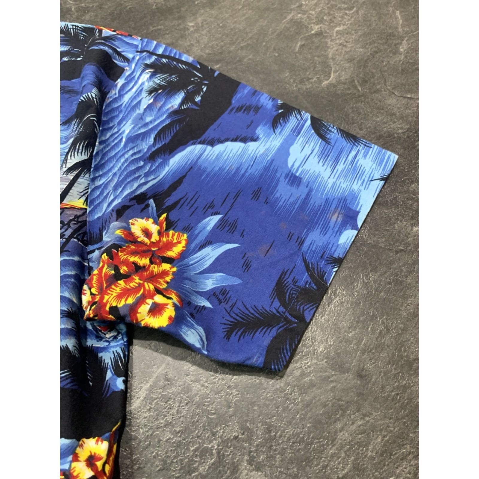 Vintage VINTAGE Island Expressions XL palms water Hawaiian button mens shirt Cotton Size US XL / EU 56 / 4 - 3 Thumbnail