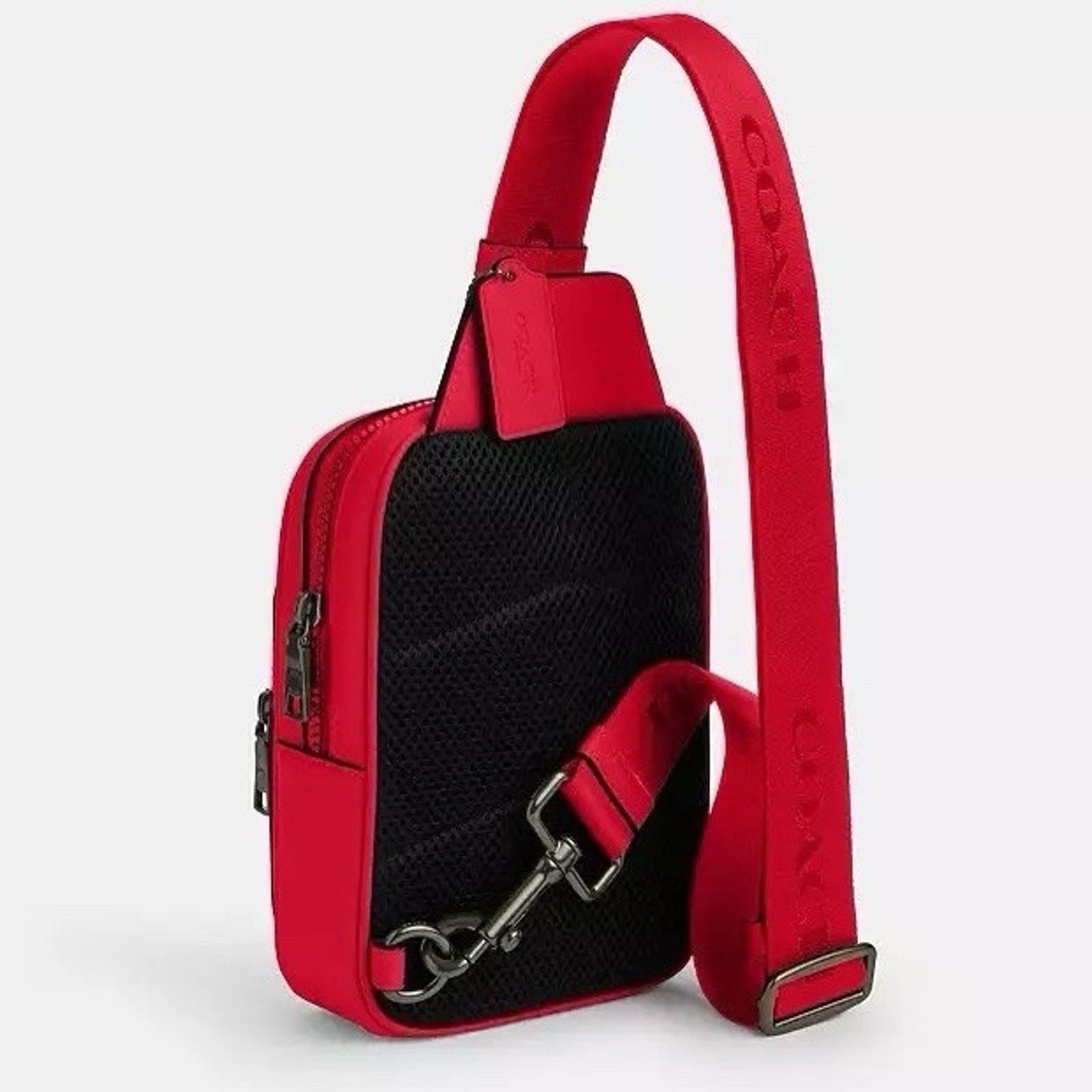 Coach NWT Coach Racer Sling Pack CX071 Smooth leather Bold Red Size ONE SIZE - 8 Thumbnail