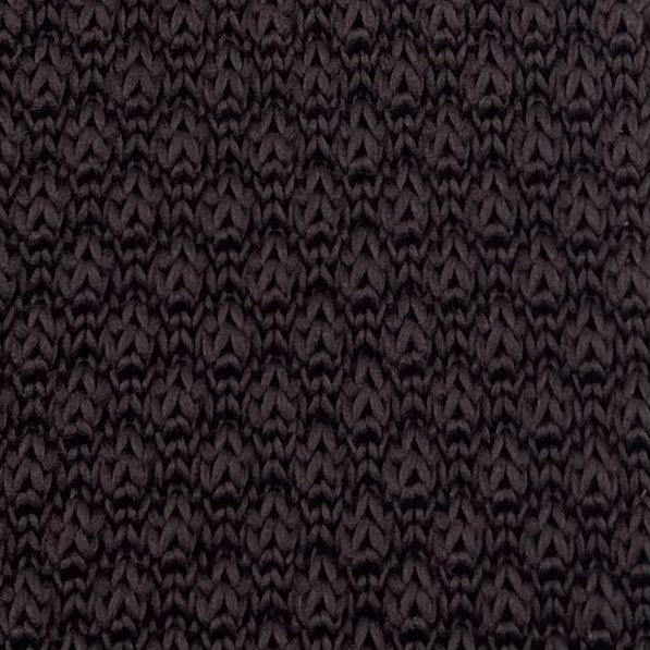 Other Men’s Dark Brown Knit Tie & Alabaster Floral Pocket Square Size ONE SIZE - 11 Thumbnail