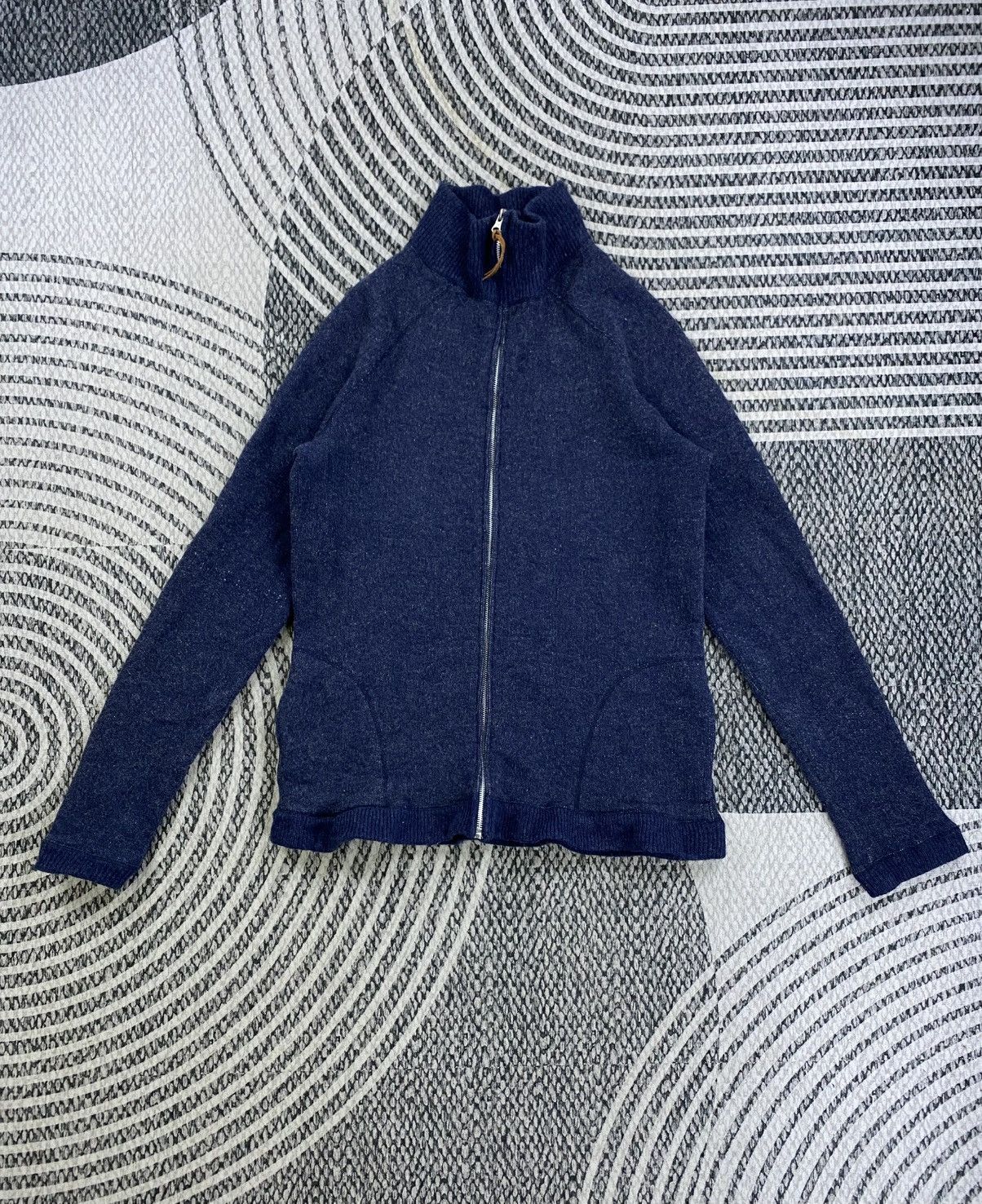 Eternal Vtg Eternal Navy Turtle Neck Fullzip Knit Sweater Size US S / EU 44-46 / 1 - 1 Thumbnail