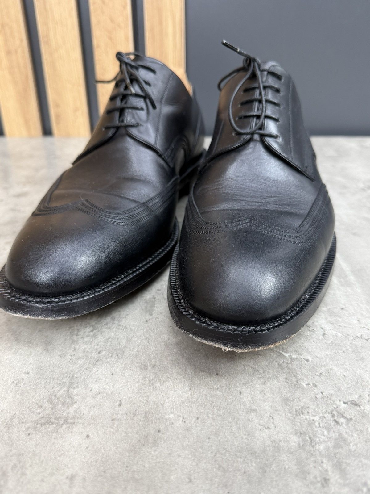 Bally Bally Scribe Black Leather Derby Shoes US 10 Size US 10 / EU 43 - 9 Thumbnail