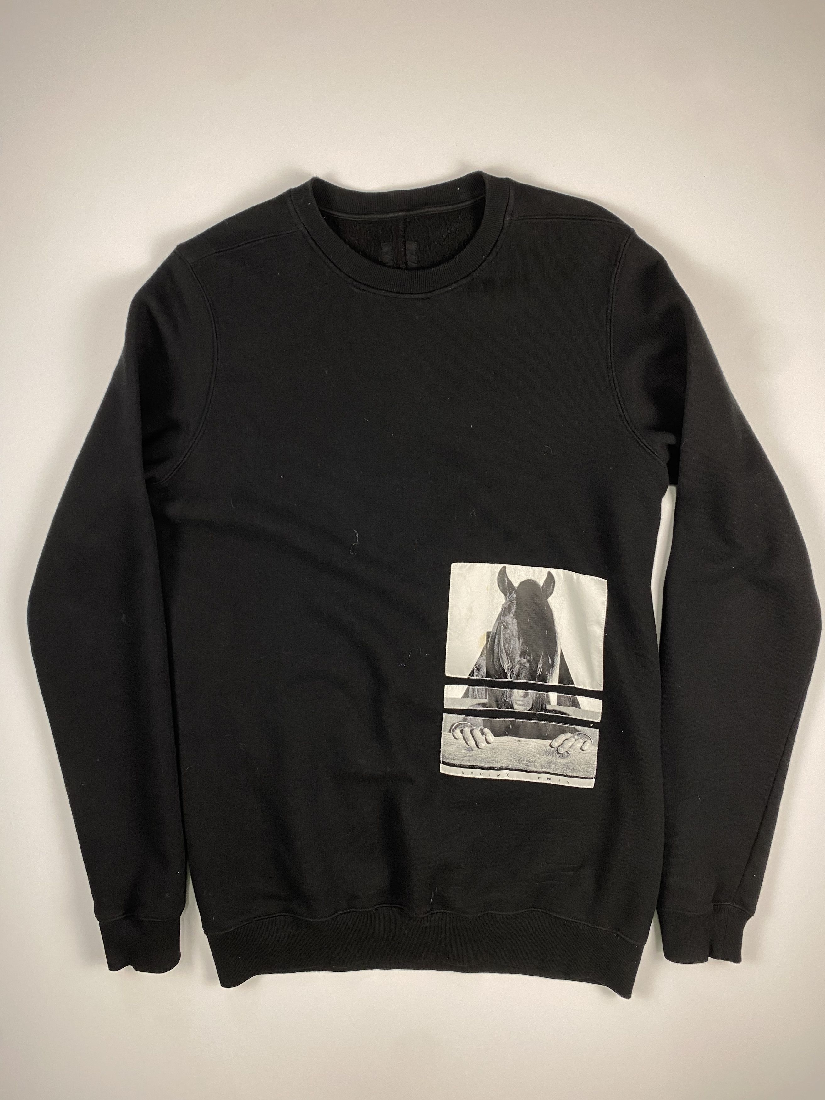 image of Rick Owens Drkshdw Horse Sweater in Black, Men's (Size Medium)