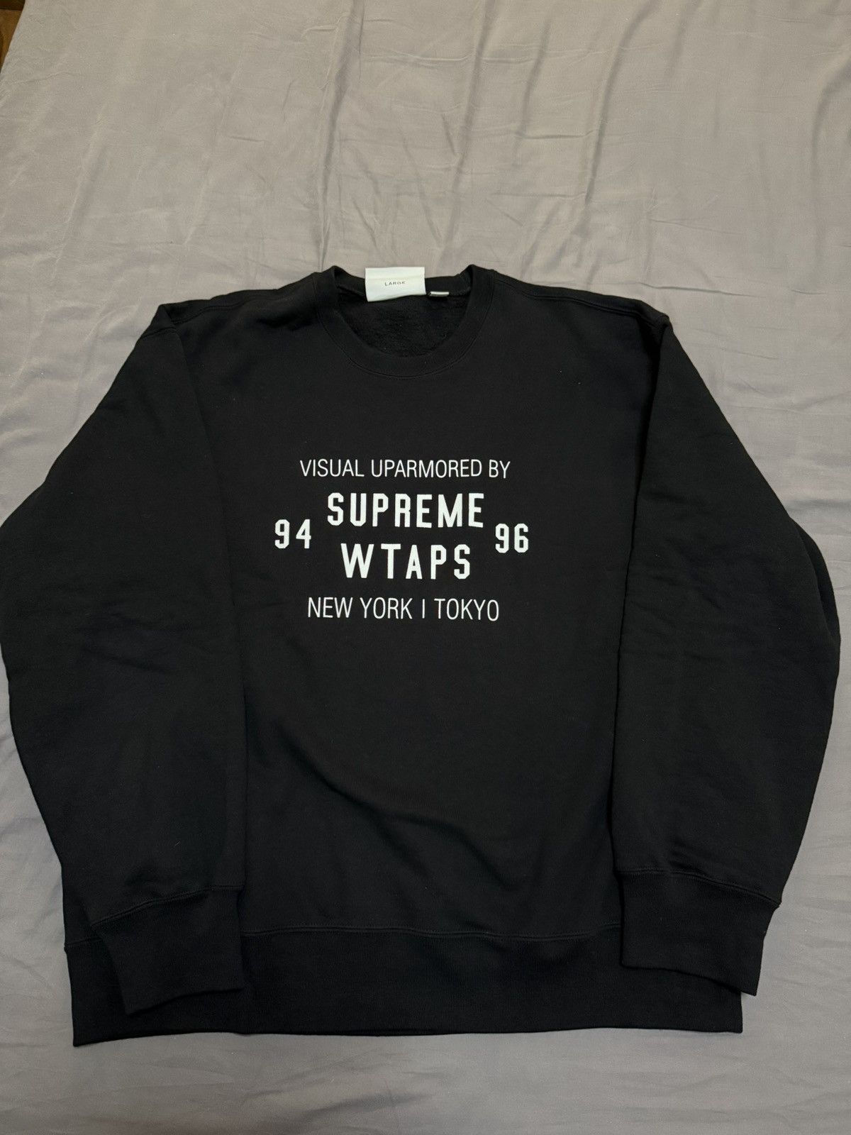 Supreme × Wtaps Supreme wtaps crewneck black large | Grailed