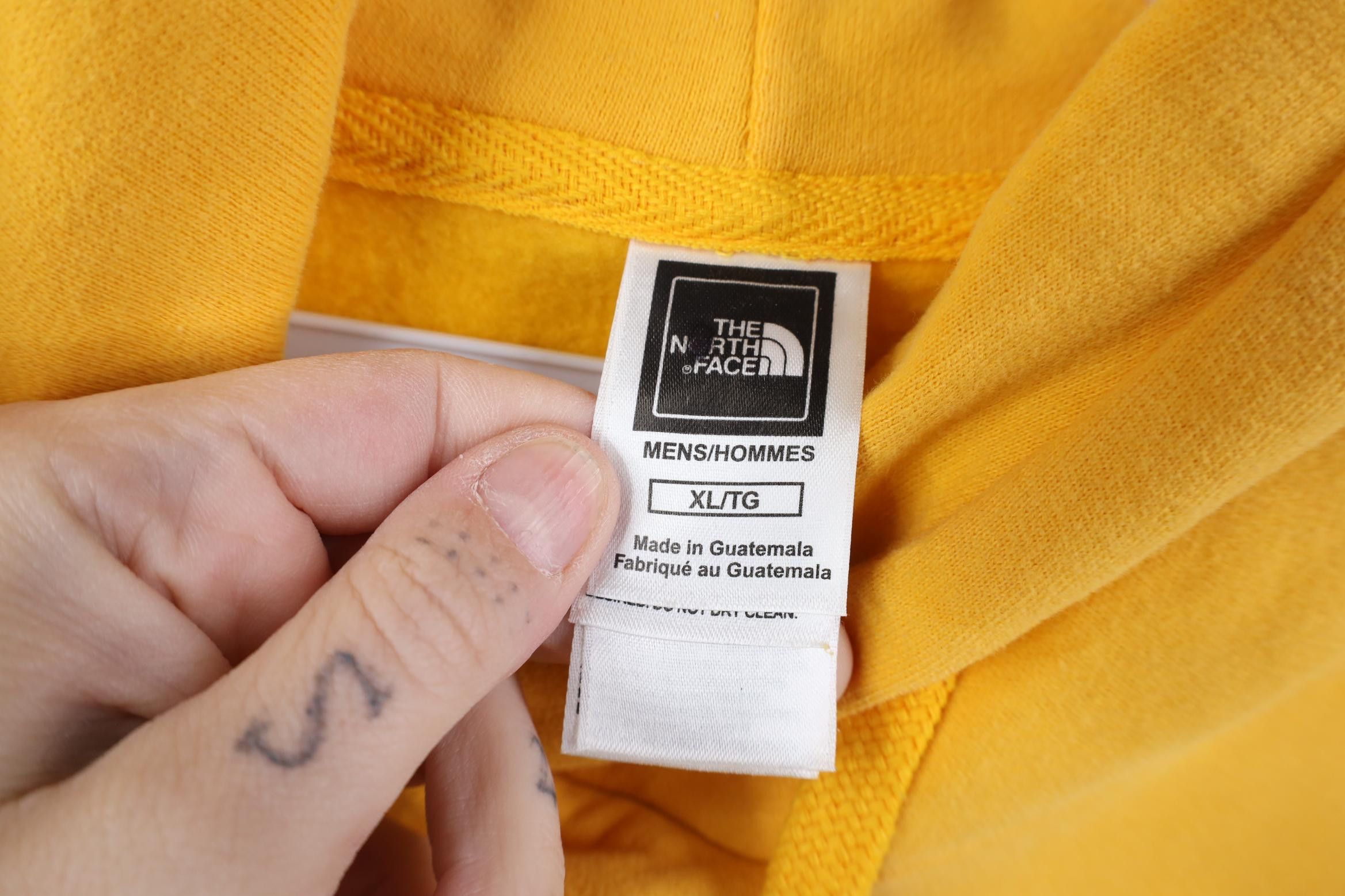 The North Face Vintage Y2K The North Face Big Logo Hoodie Sweatshirt Yellow Size US XL / EU 56 / 4 - 7 Thumbnail