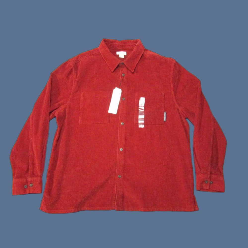 calvin klein red dress shirt Calvin Klein Men's Slim Fit Non Iron Performance Herringbone Point Collar  Dress Shirt Red Size 17-34-35