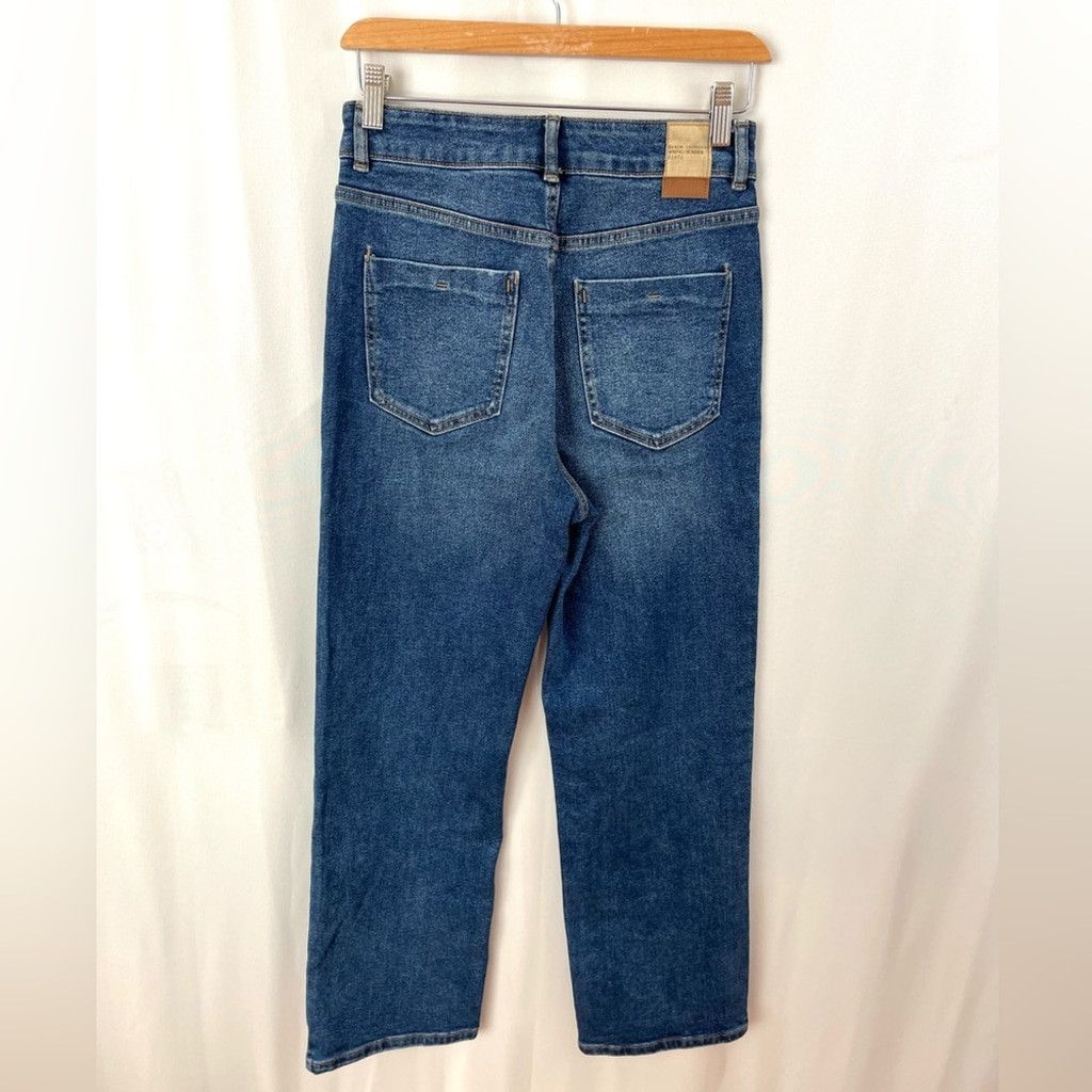 Zara Zara High Rise Straight Medium Distressed Jeans Size 4 Size 27" / US 4 / IT 40 - 4 Thumbnail