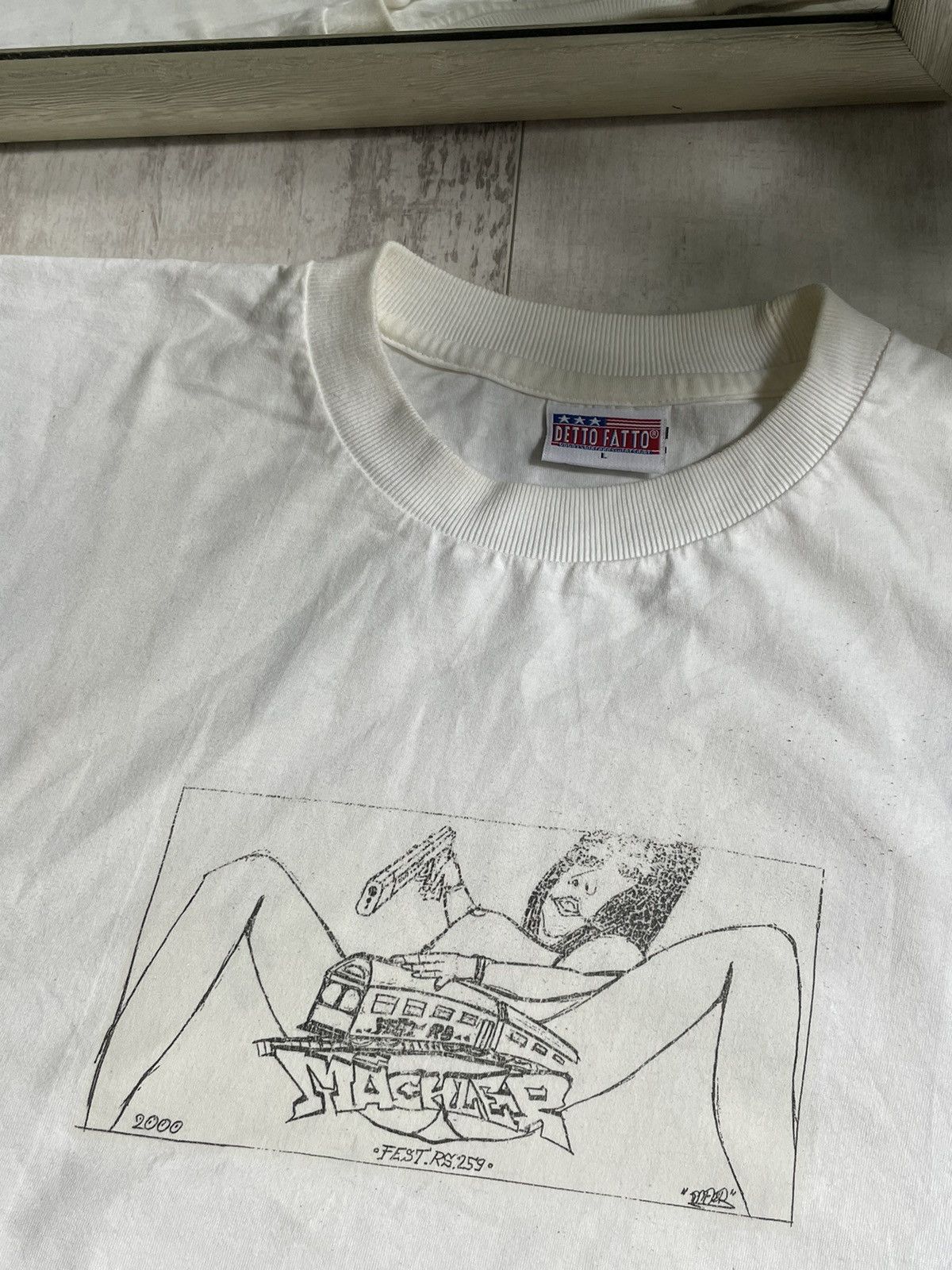 Vintage Vintage Machler 00’s Graffiti Art Germany T-Shirt RARE Size US L / EU 52-54 / 3 - 4 Thumbnail