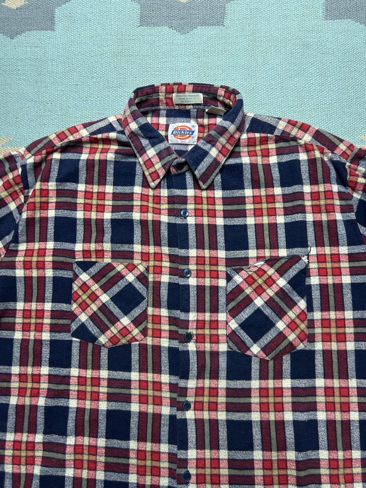 Vintage Vintage flannel shirt dickies brushed cotton soft plaid XL Size US XL / EU 56 / 4 - 3 Thumbnail