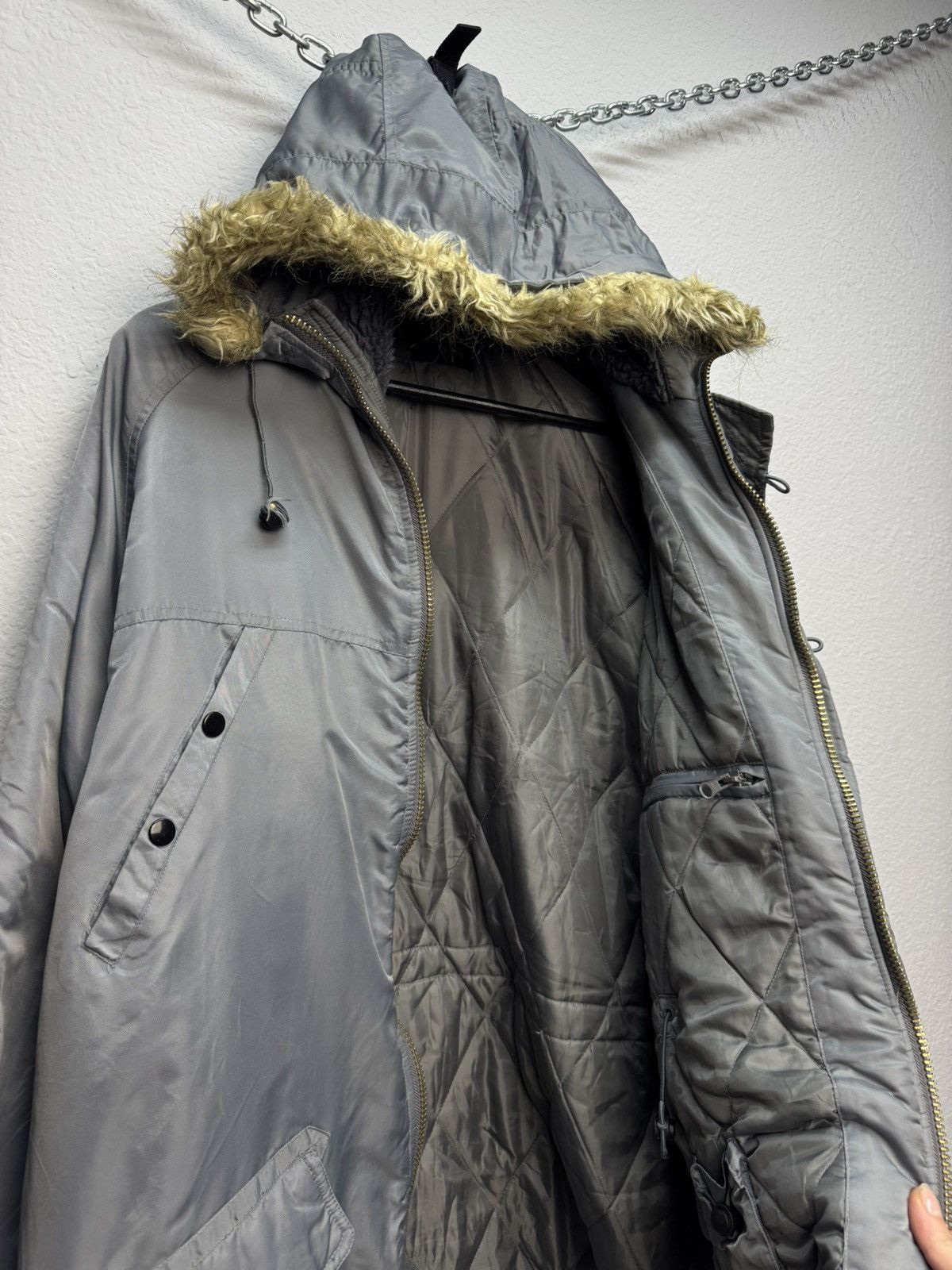 If Six Was Nine WOW😻 Vintage Fur JACKET Mohair LGB HOODIE JAPAN CANADA GOOSE Size US XL / EU 56 / 4 - 6 Thumbnail