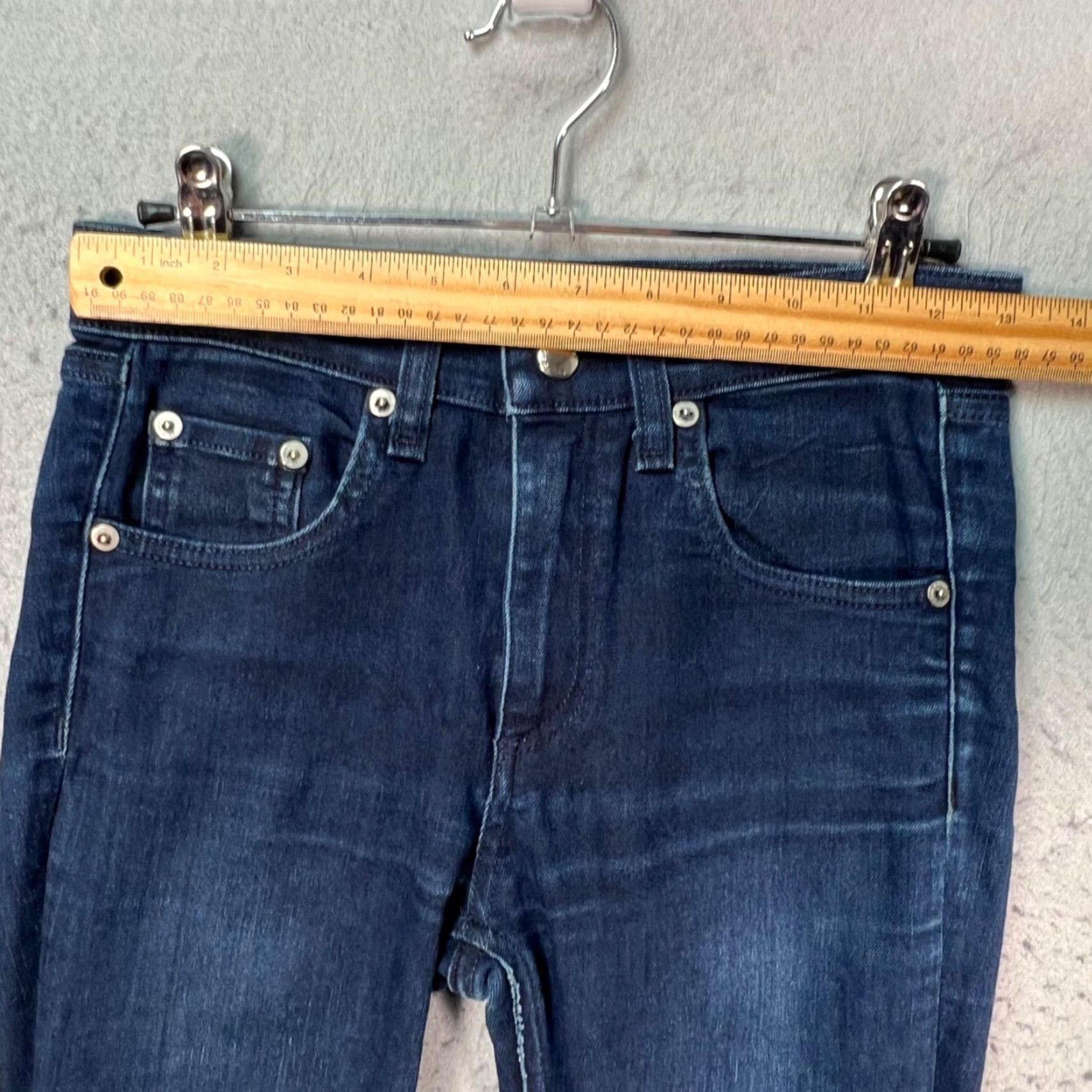 Rag & Bone VINTAGE Rag & Bone Jeans Skinny 24 10-Inch Capri Dark Wash Denim Stretch 5-Pocket Womens Boys? Size 42" / US 20 - 6 Thumbnail