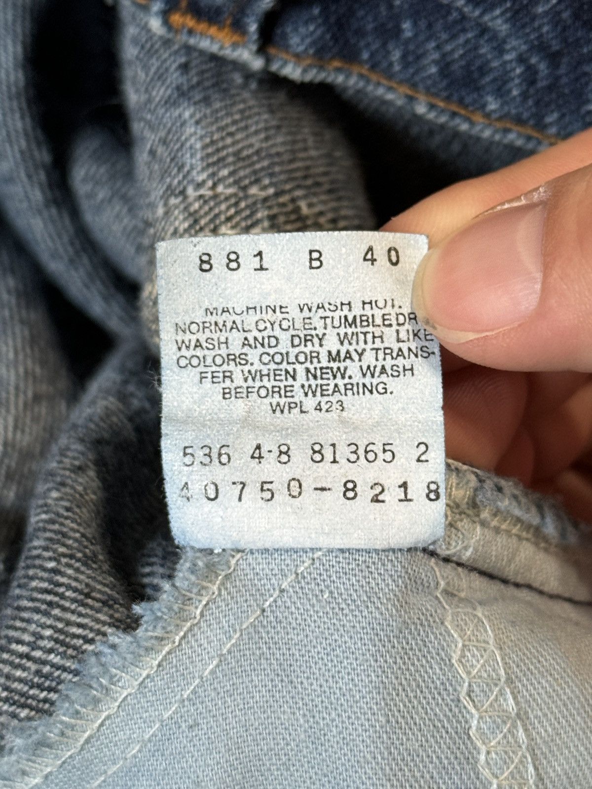 Levi's Vintage Clothing × Vintage Vtg 80s Levi’s Orange Tab Student Straight Leg 28x25 Jeans Size US 28 / EU 44 - 6 Thumbnail