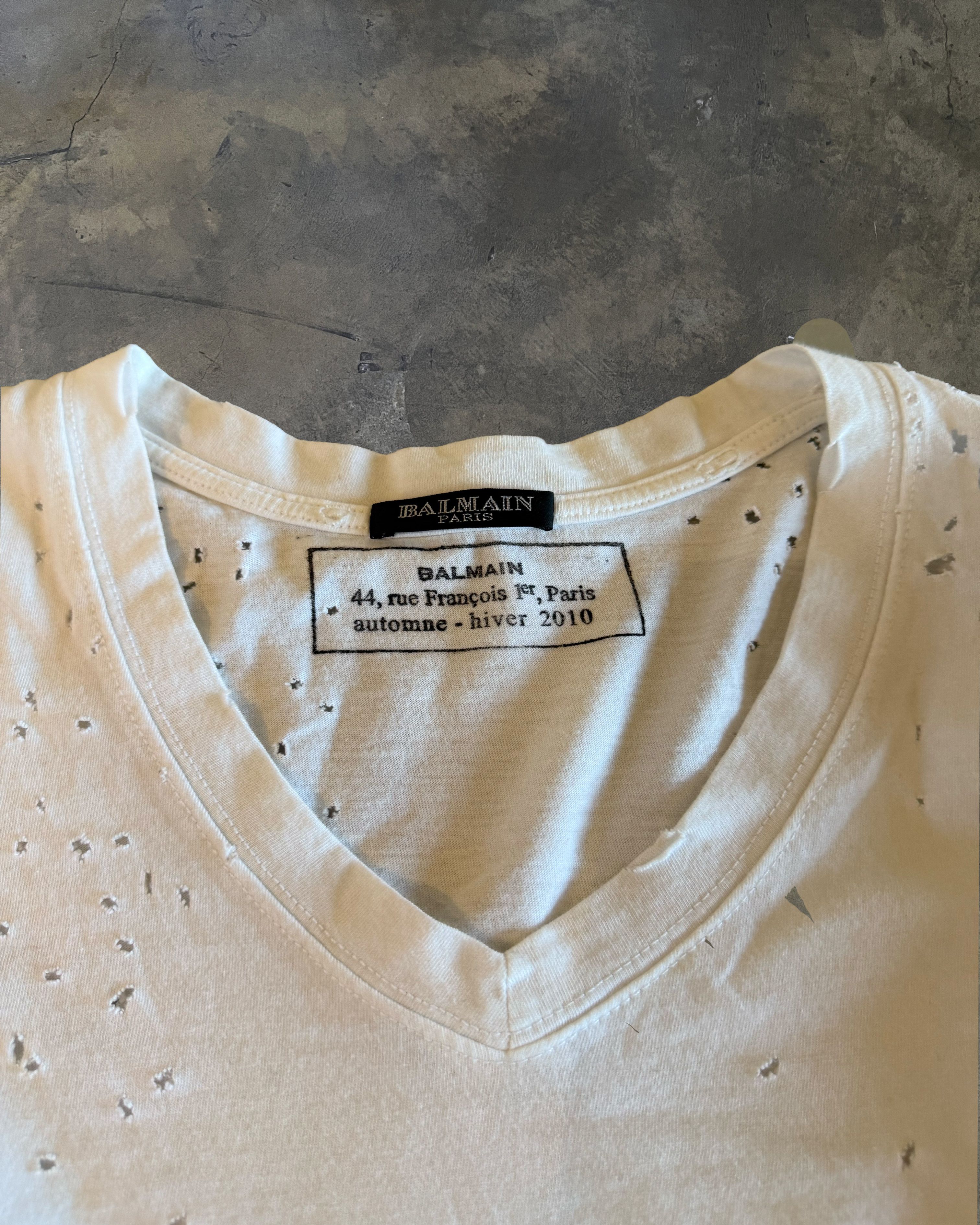 Balmain BALMAIN SS2011 SHOTGUN BULLET HOLE TEE Size US S / EU 44-46 / 1 - 3 Thumbnail