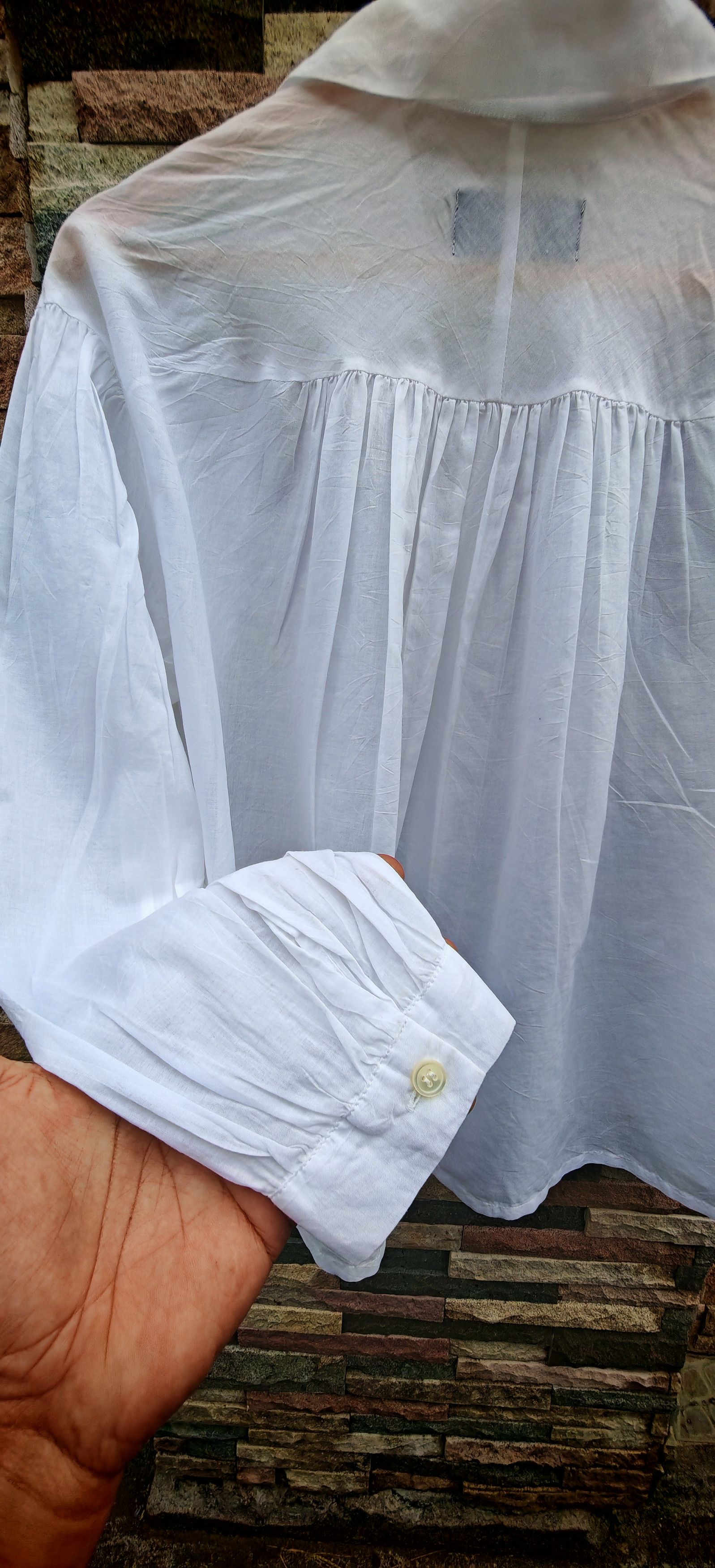 Comme des Garcons Tricot Comme des Garcons oversize white shirt Size S / US 4 / IT 40 - 11 Thumbnail