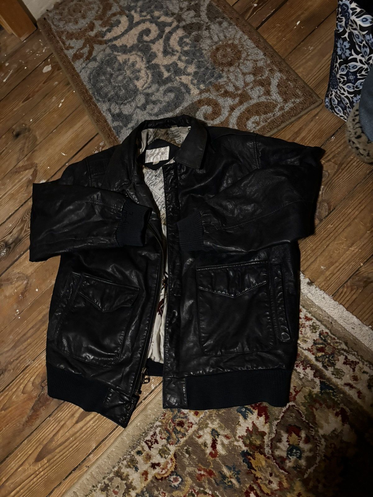 Vintage vintage leather jacket Size US L / EU 52-54 / 3 - 1 Thumbnail