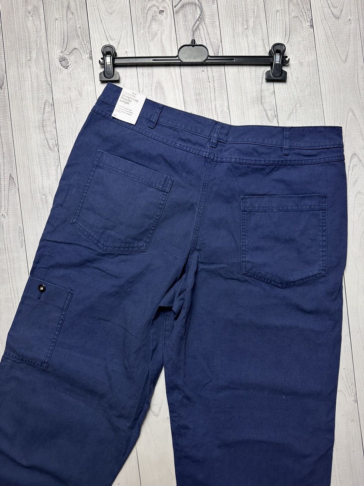 Nike × Vintage Vintage Nike pants Y2K denim jeans size 36 blue logo Size US 36 / EU 52 - 7 Thumbnail