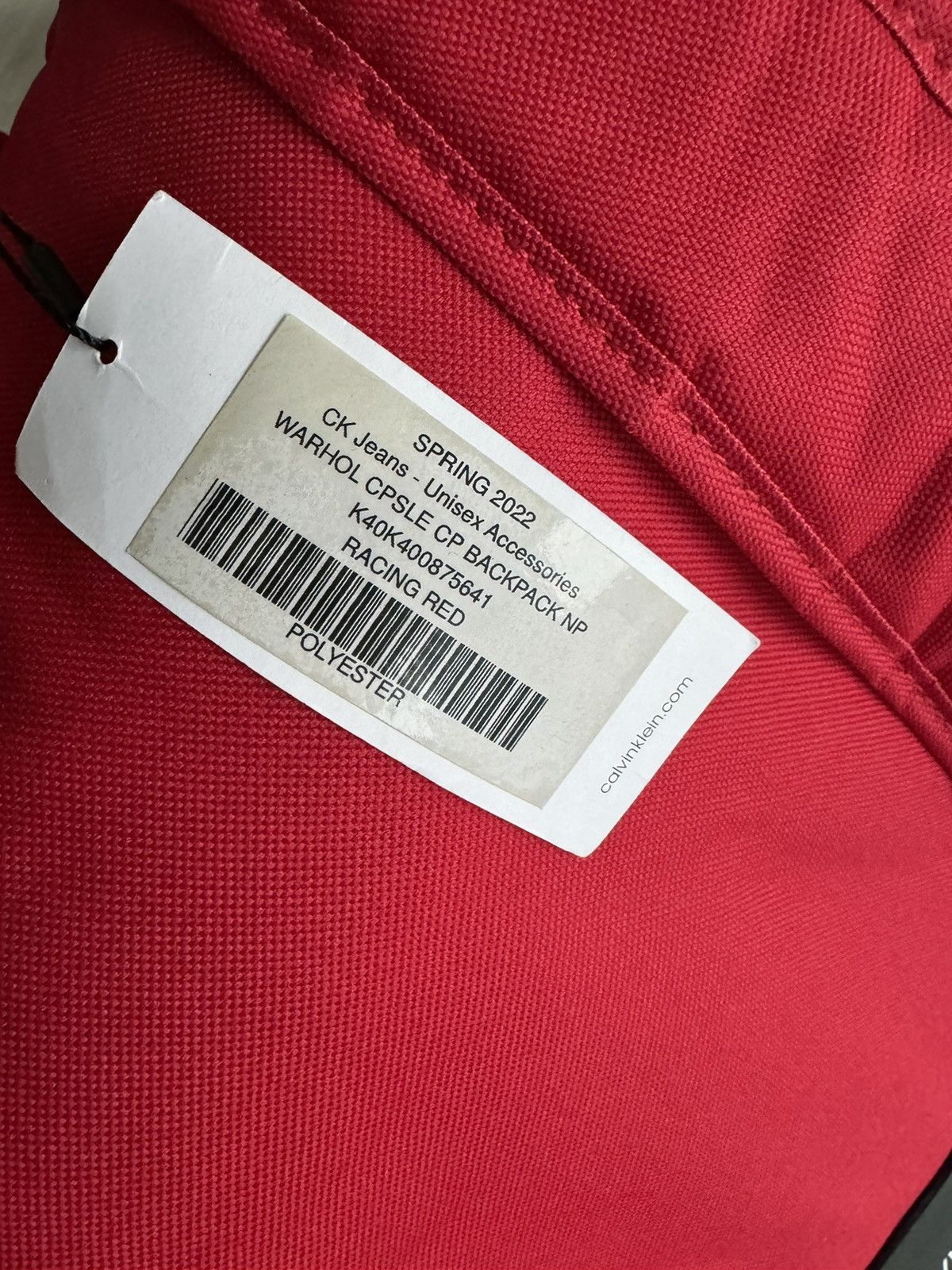 Calvin Klein 205W39NYC DSWT! Calvin Klein X Andy Warhol Rodeo Red Backpack Size ONE SIZE - 8 Thumbnail