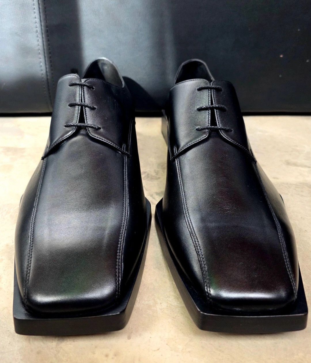 Balenciaga Balenciaga derbies in black smooth leather Size US 11 / EU 44 - 2 Thumbnail