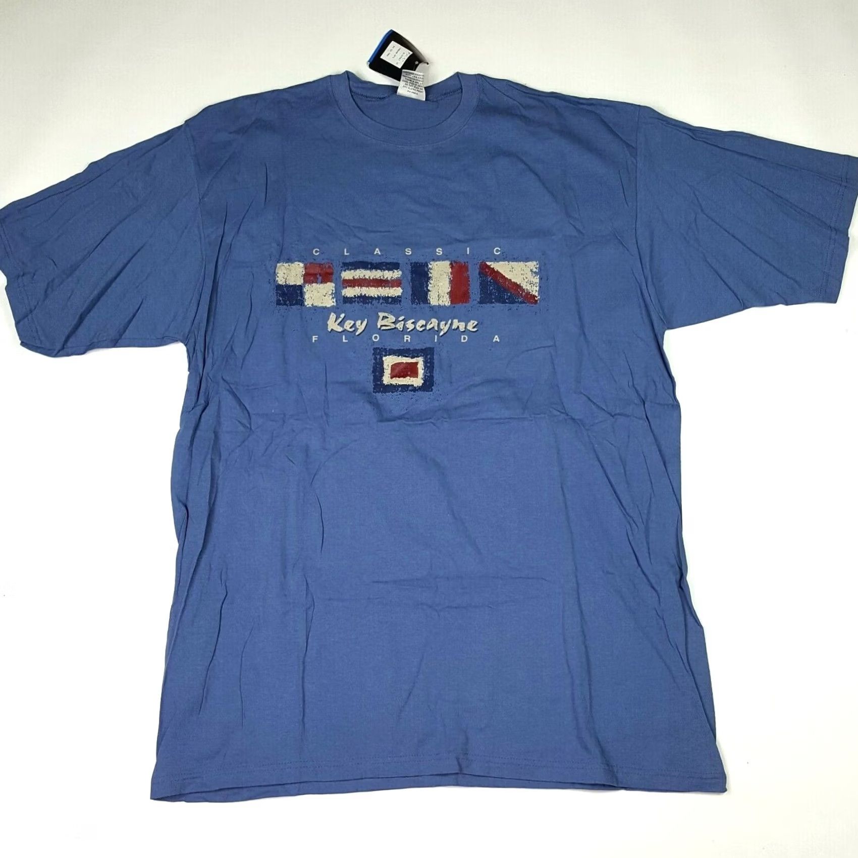 Vintage VINTAGE Key Biscayne Florida T Shirt Men 3XL Island Blue USA Made Y2K Retro Graphic Print Crew Neck Short Sleeve Size US XXL / EU 58 / 5 - 2 Thumbnail
