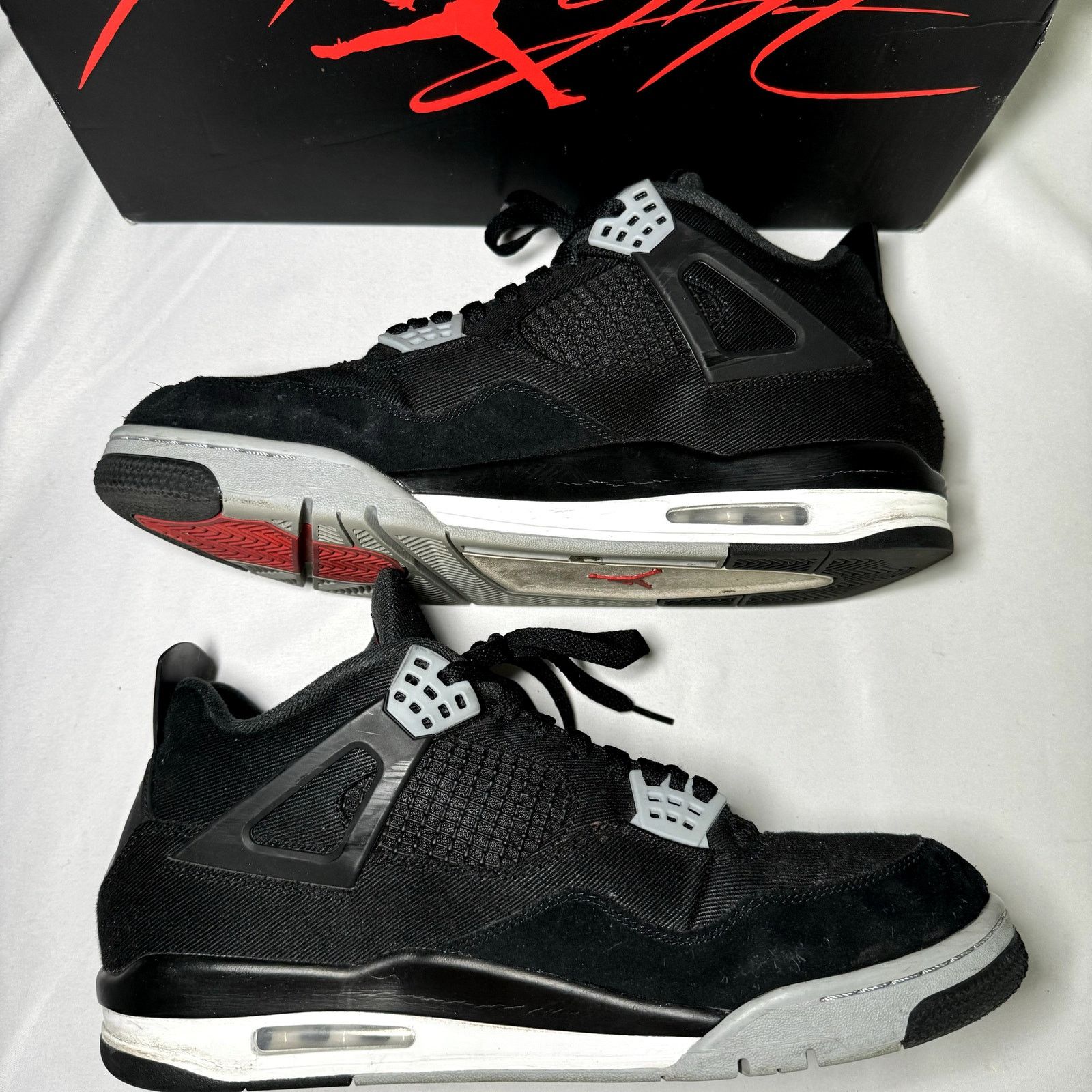Jordan Brand × Nike Size 13 - Nike Air Jordan 4 Retro SE Black Canvas 2020 Shoes Size US 13 / EU 46 - 3 Thumbnail