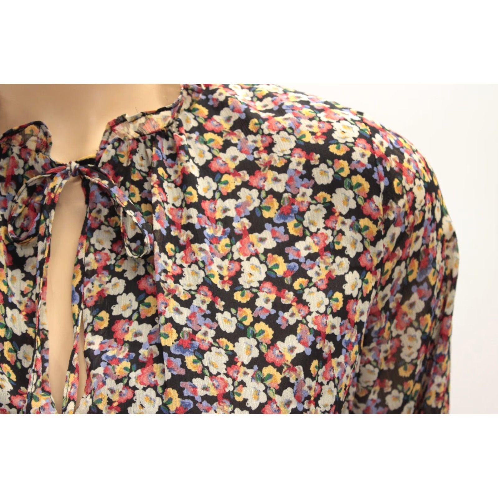 Vintage Dress Forum Women Los Angeles Floral Boho Mini Dress Small Forest Fairy Romantic Size S / US 4 / IT 40 - 6 Thumbnail