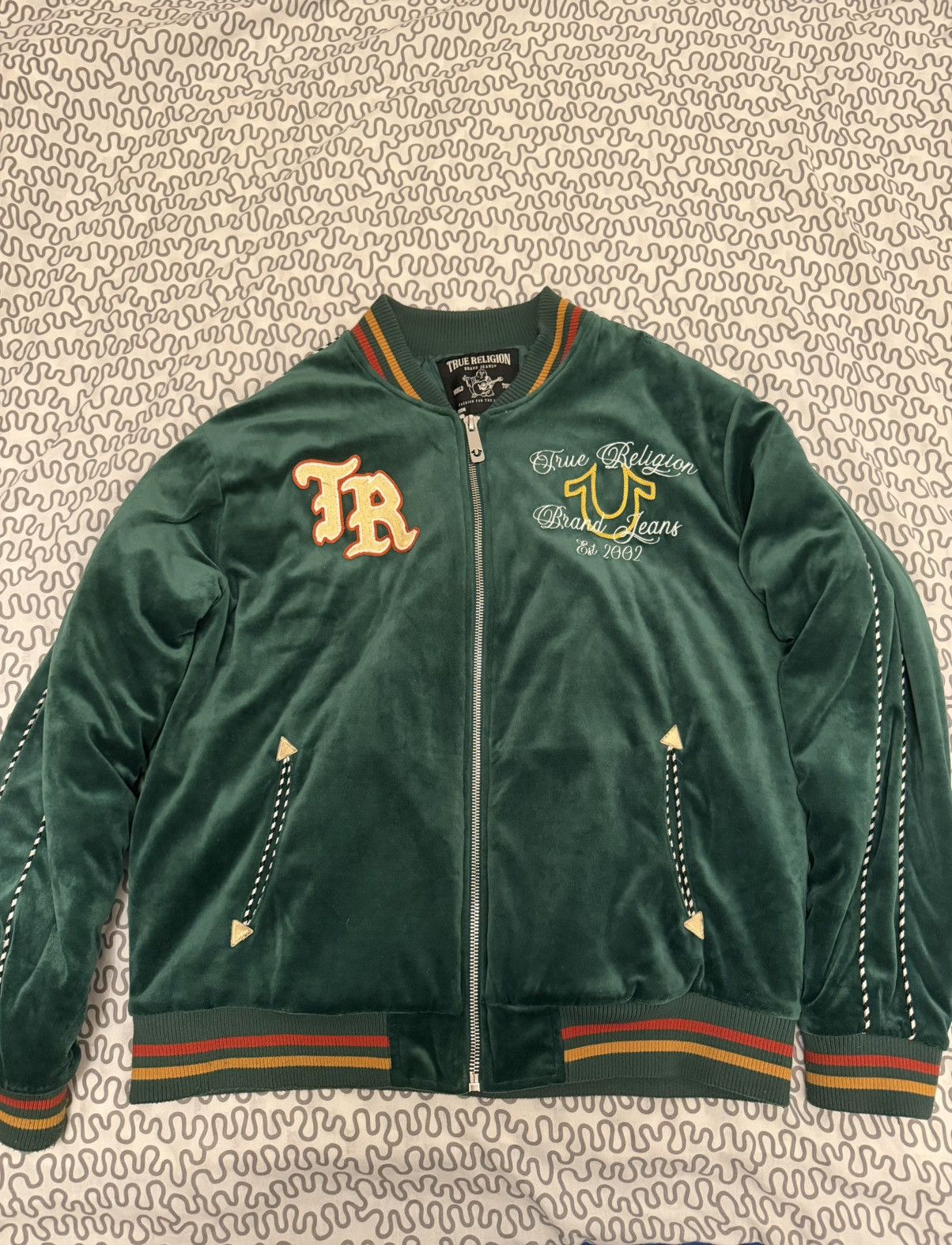 True Religion True Religion Western Velvet Bomber Jacket Size US XL / EU 56 / 4 - 1 Thumbnail